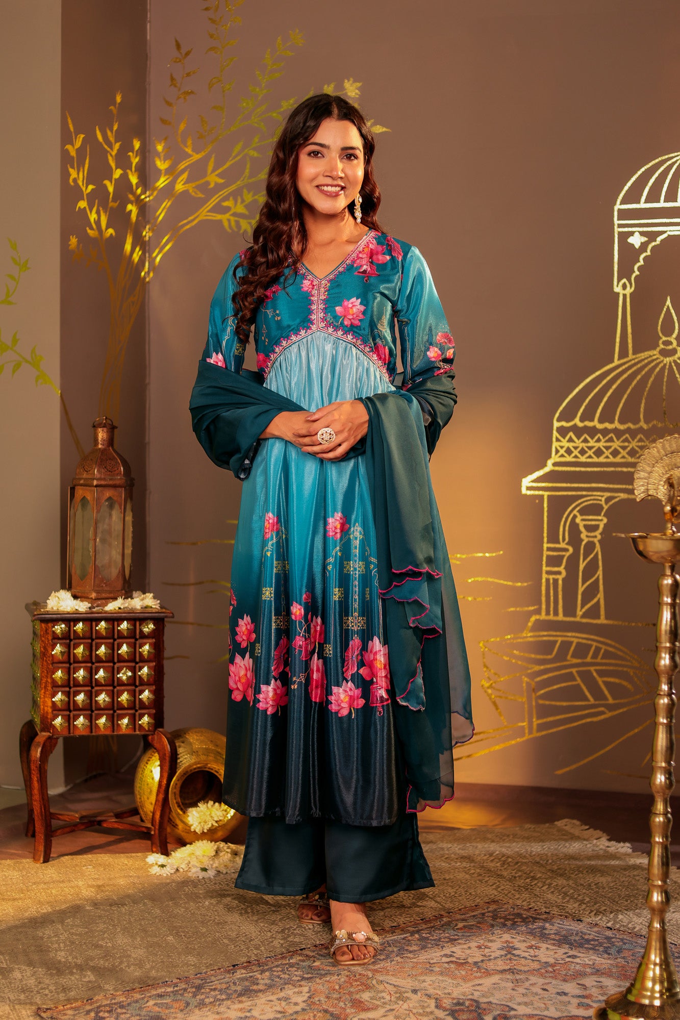Ombre Kamal Kurta Set