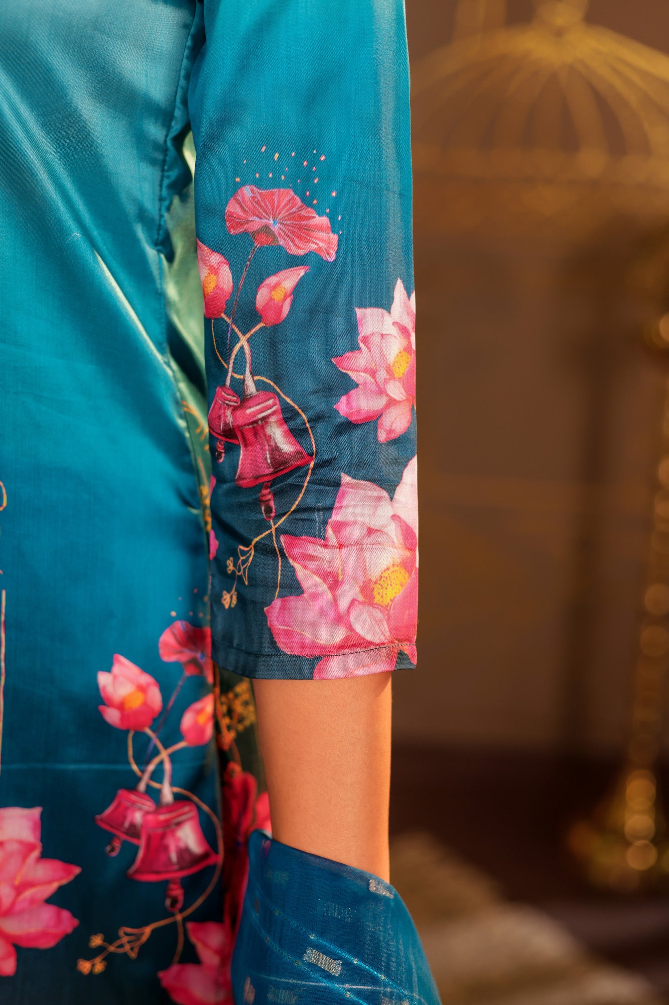 Blue Ombre Kurta set with Palazzo