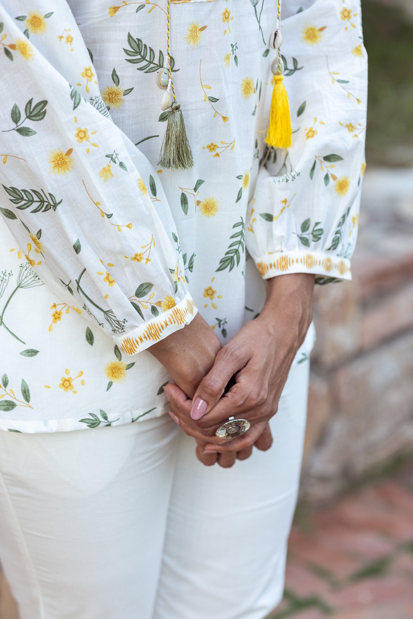 Yellow Tropical Print Co-Ord Set