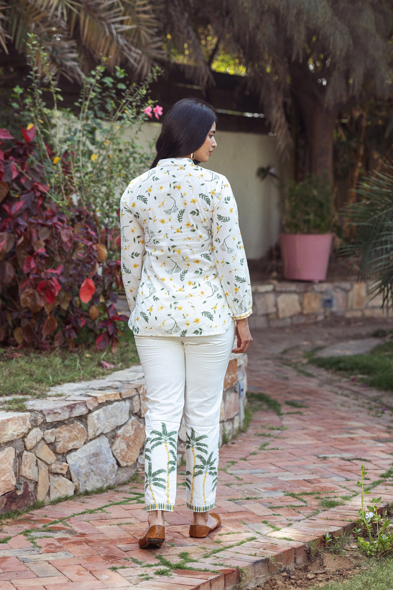 Yellow Tropical Print Co-Ord Set