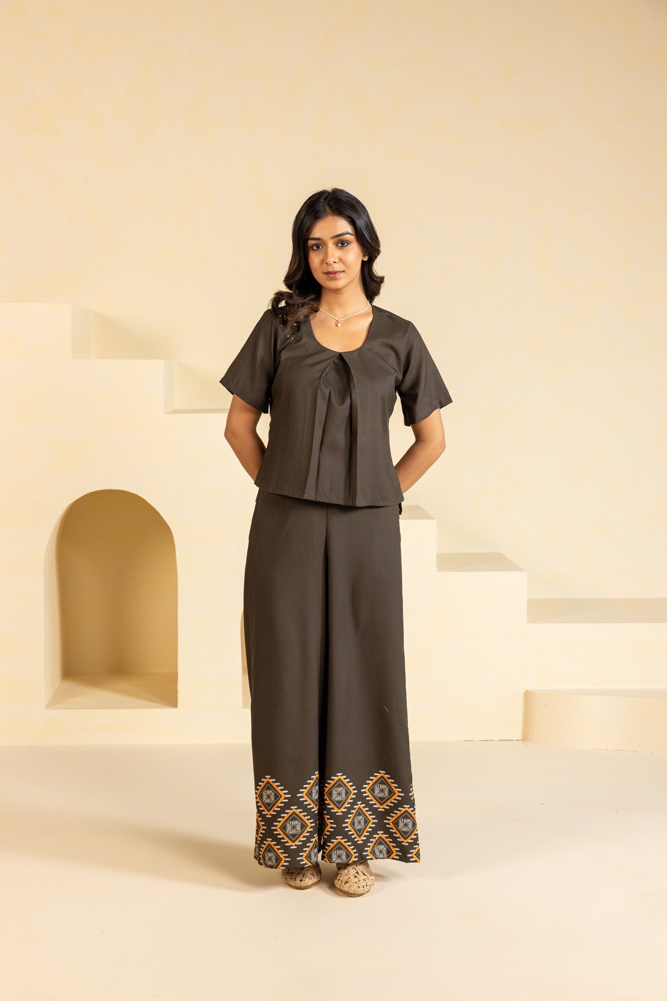 Dark Brown Co-ord Set