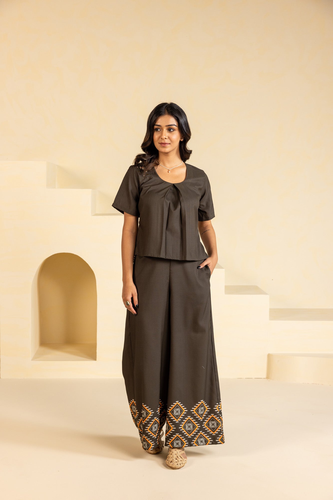 Dark Brown Co-ord Set