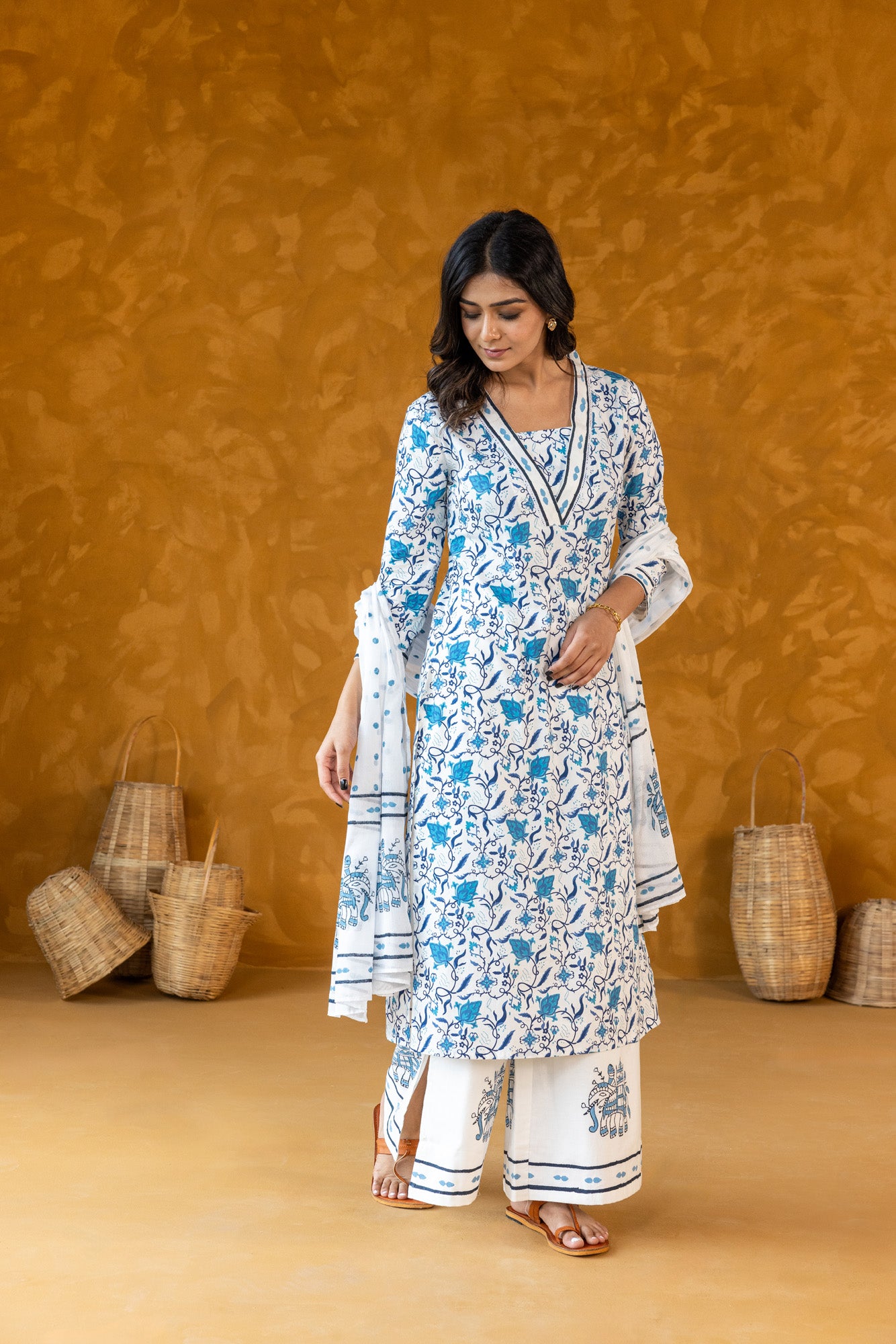 Azure Straight Kurta Set