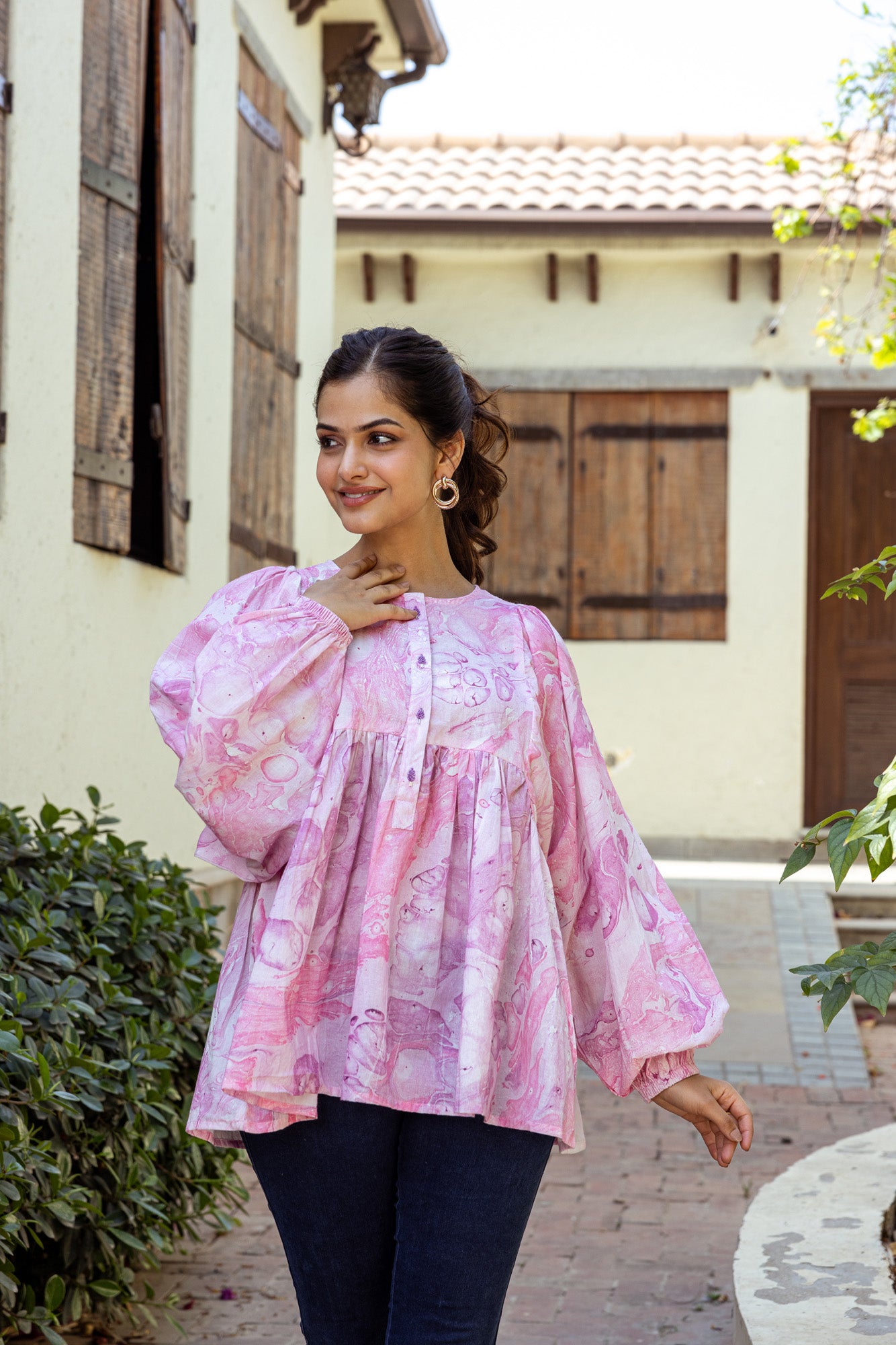 Khwaab E Ishq Pink Top