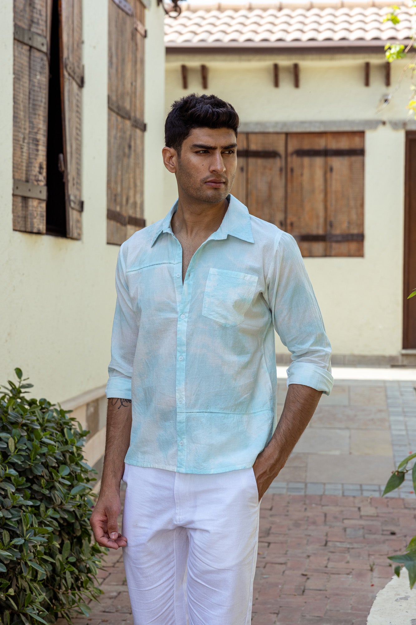 Aasmani Rang Mens Shirt