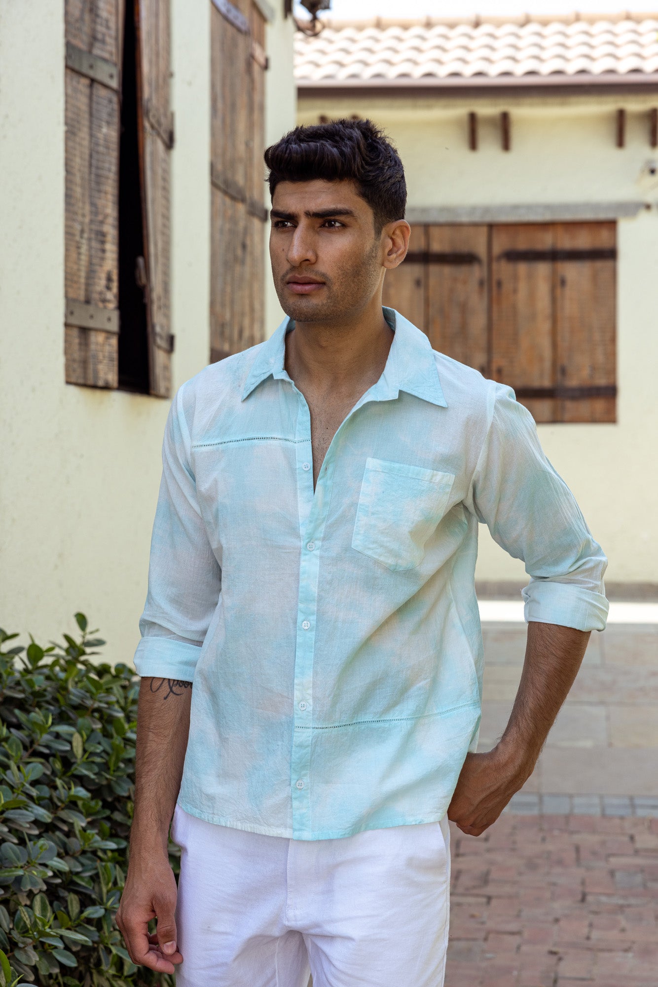 Aasmani Rang Mens Shirt