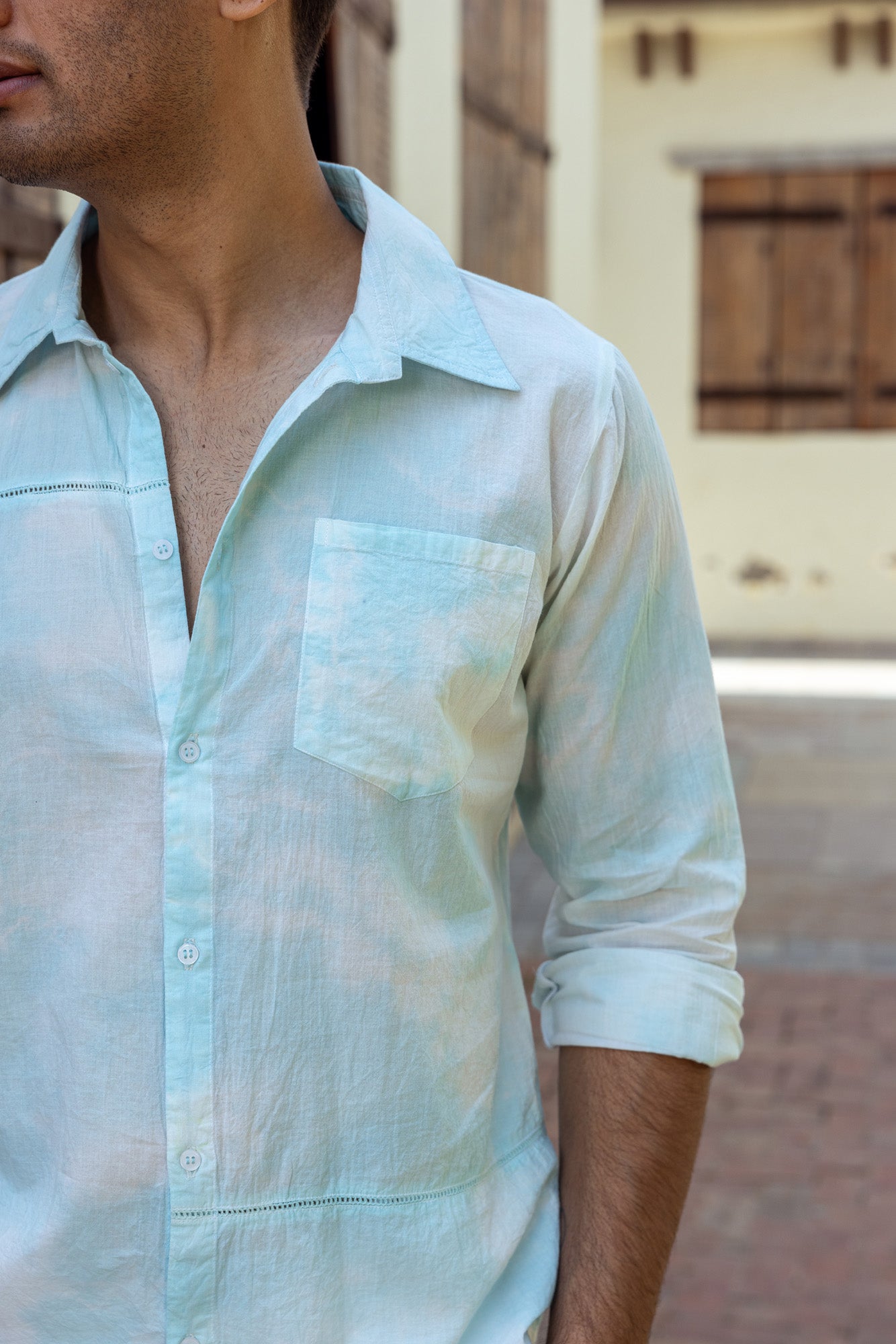 Aasmani Rang Mens Shirt