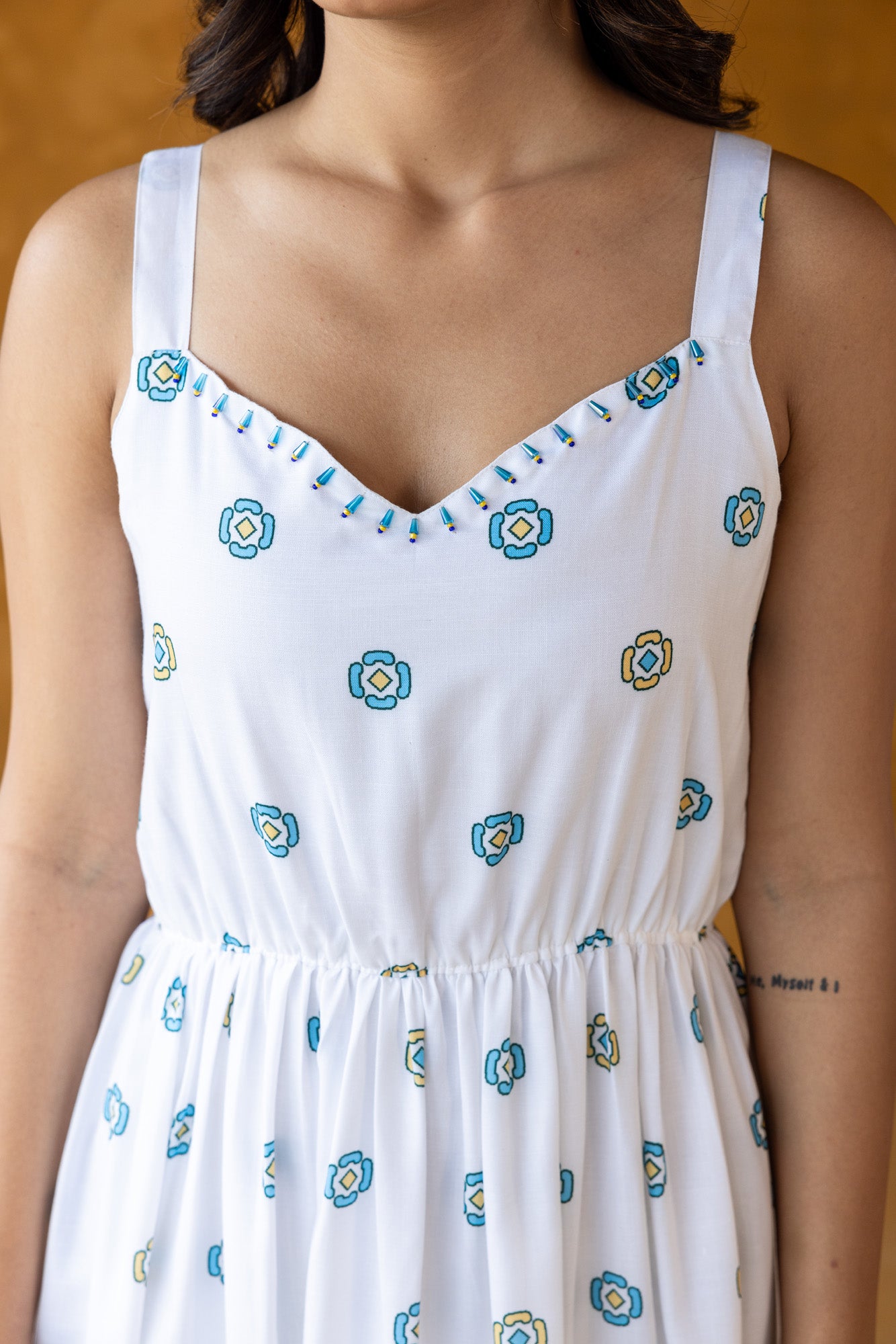 White Tiered Dress