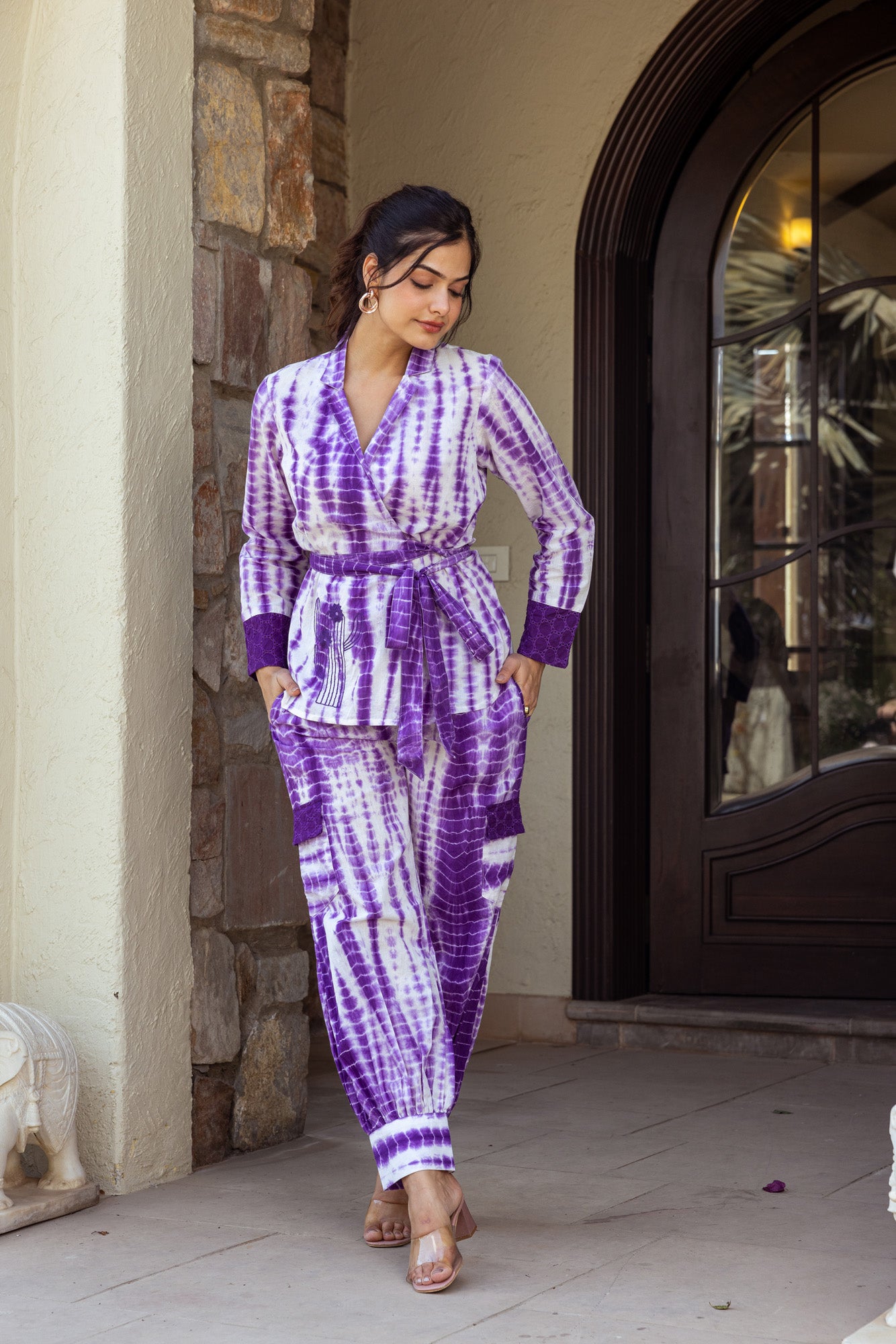 Jug Purple Tie Dye Co-Ord Set