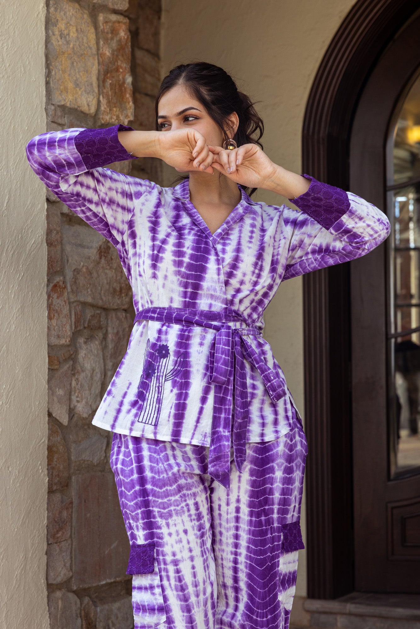 Jug Purple Tie Dye Co-Ord Set
