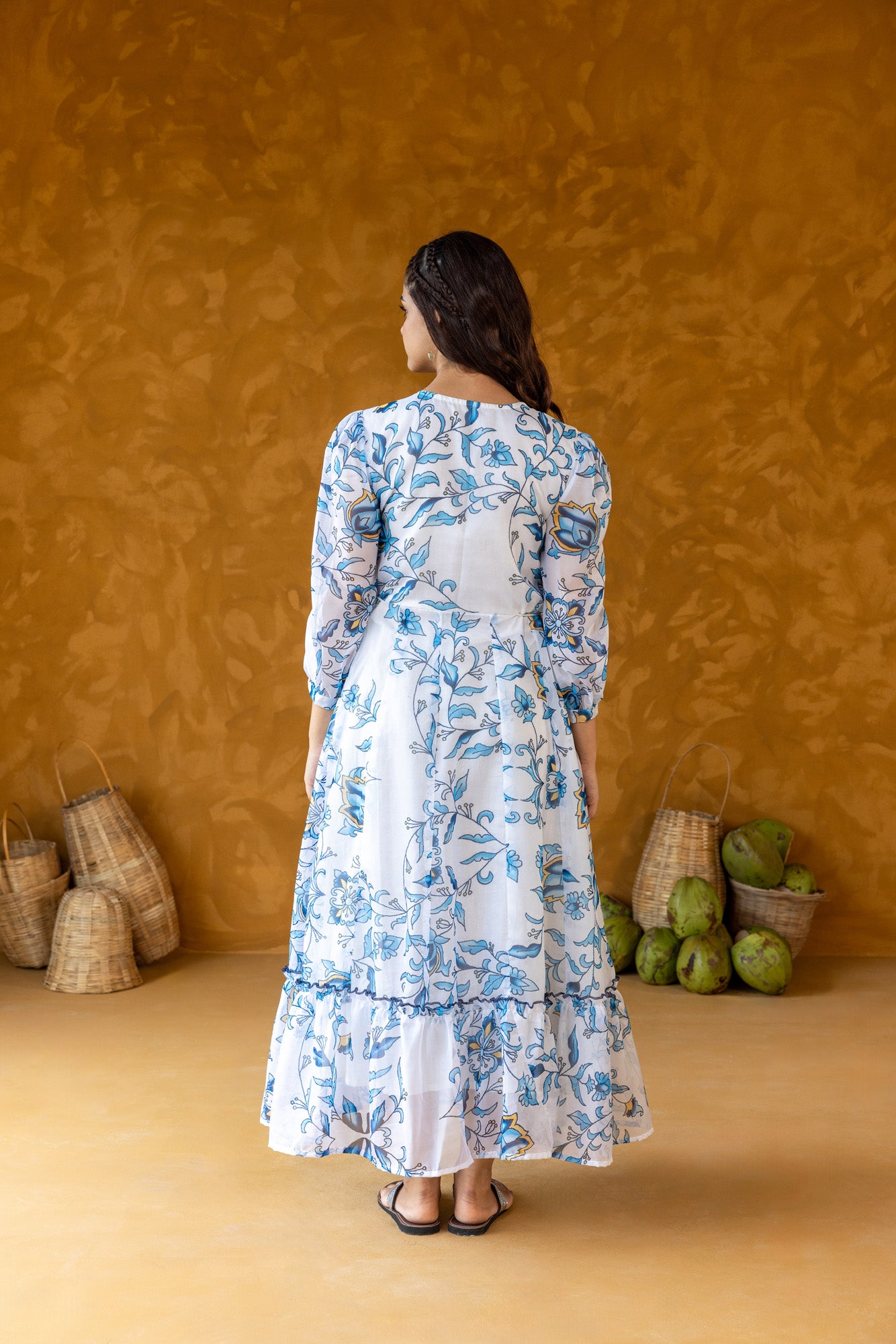 Azure Viscose Dress