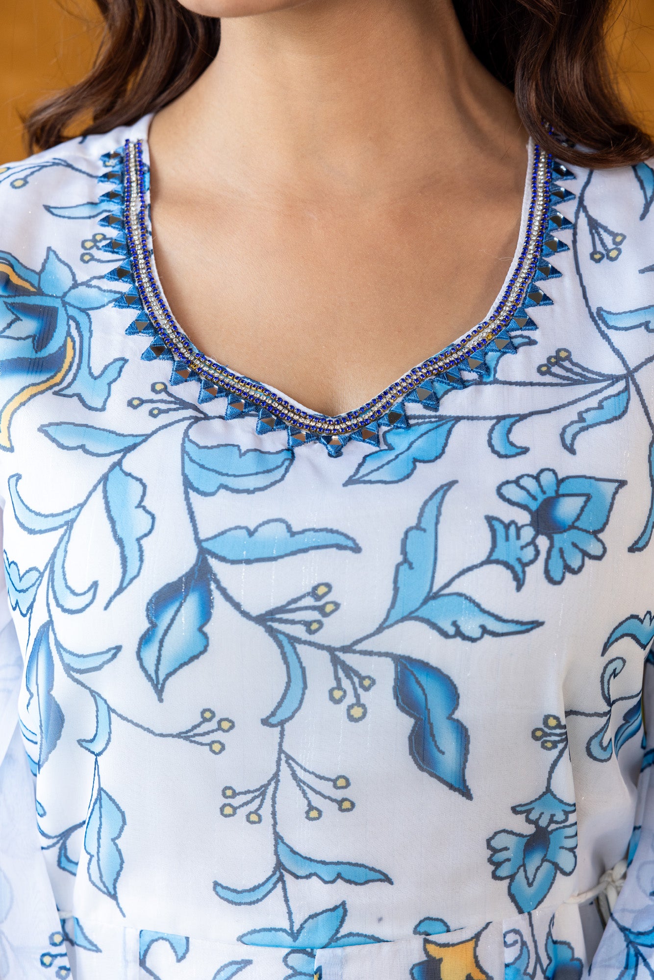 Azure Viscose Dress