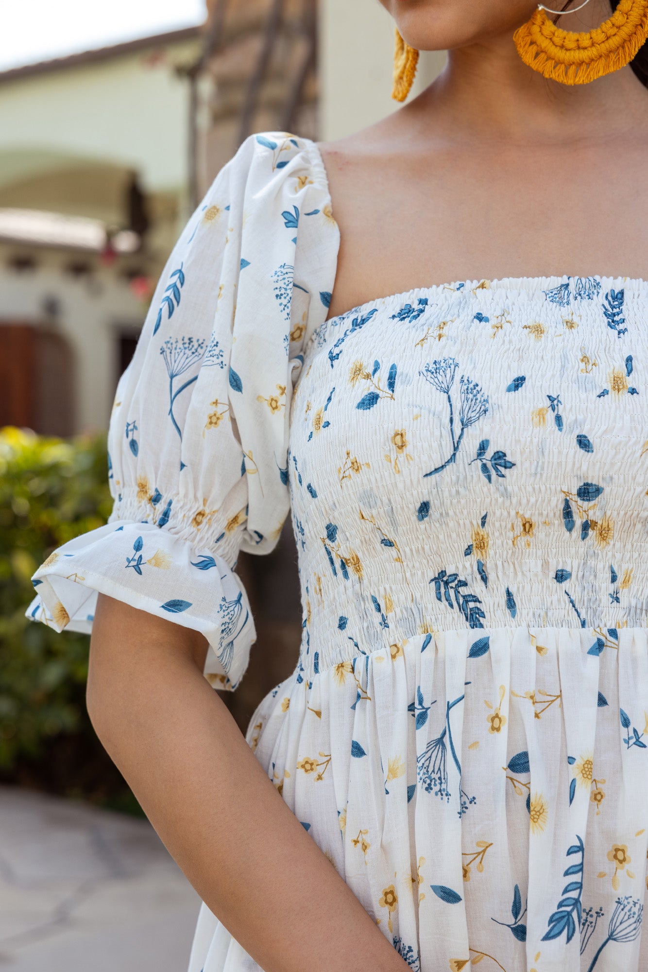 Tropical Print Summer Party Dress