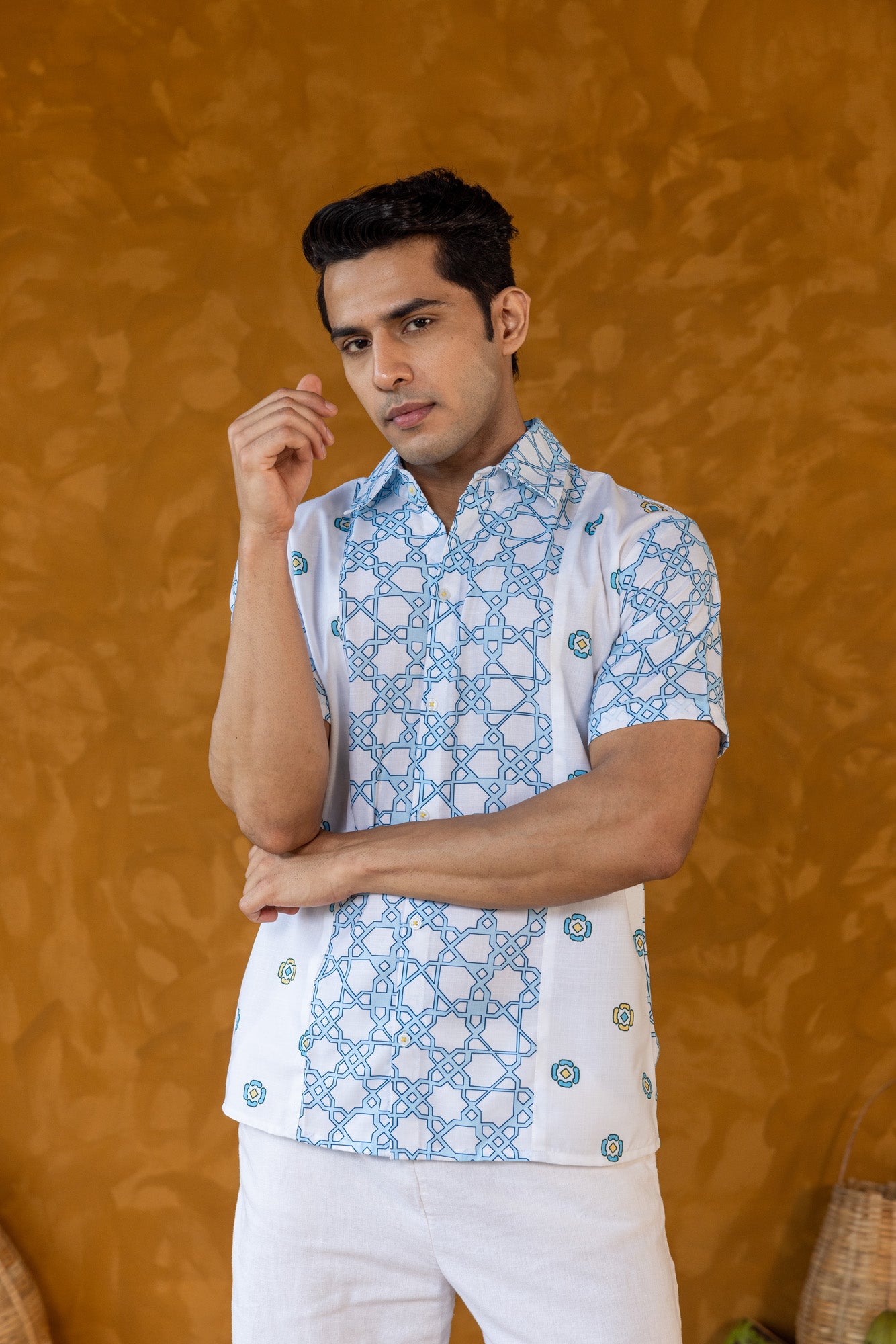Blue Mosaic Shirt