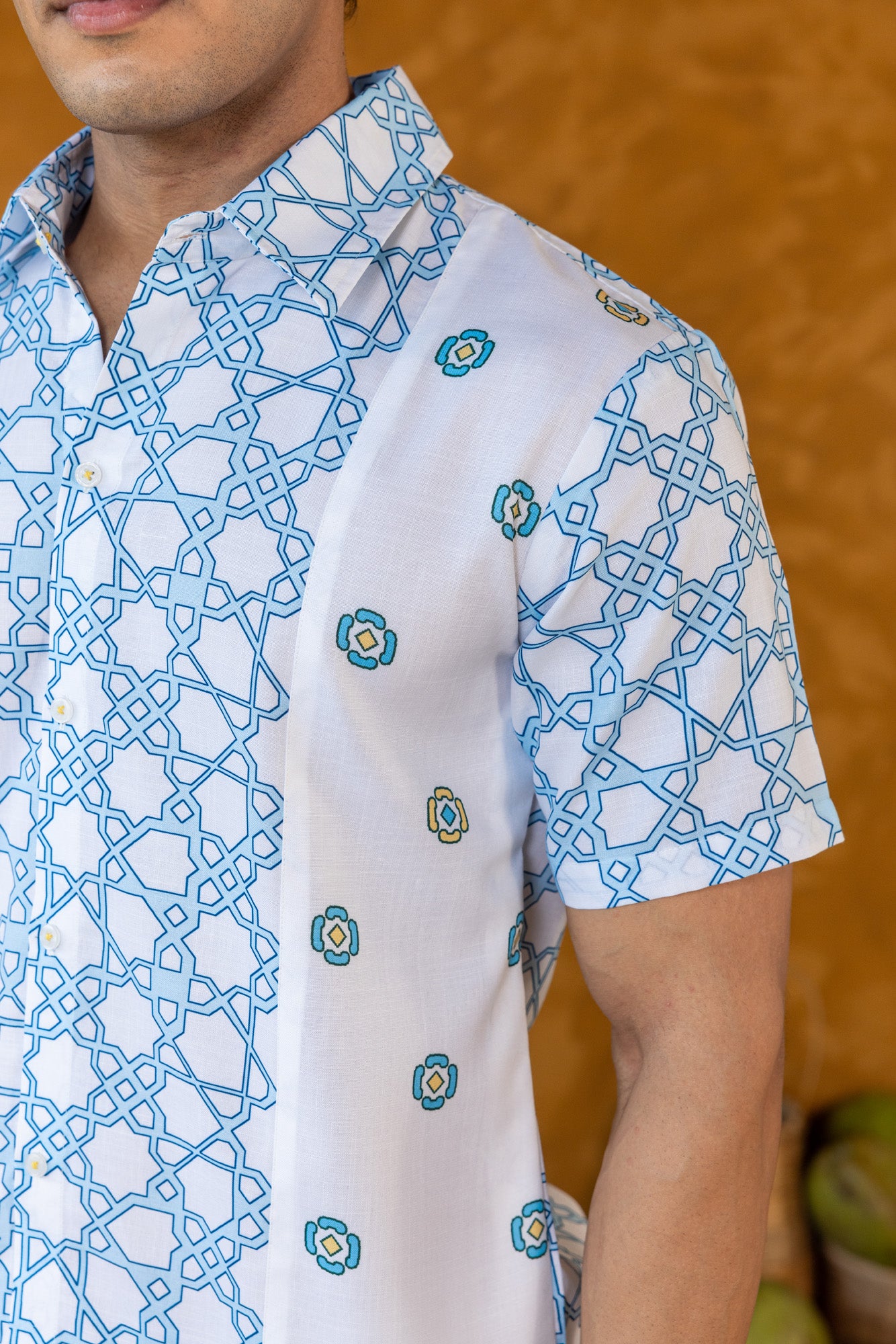 Blue Mosaic Shirt