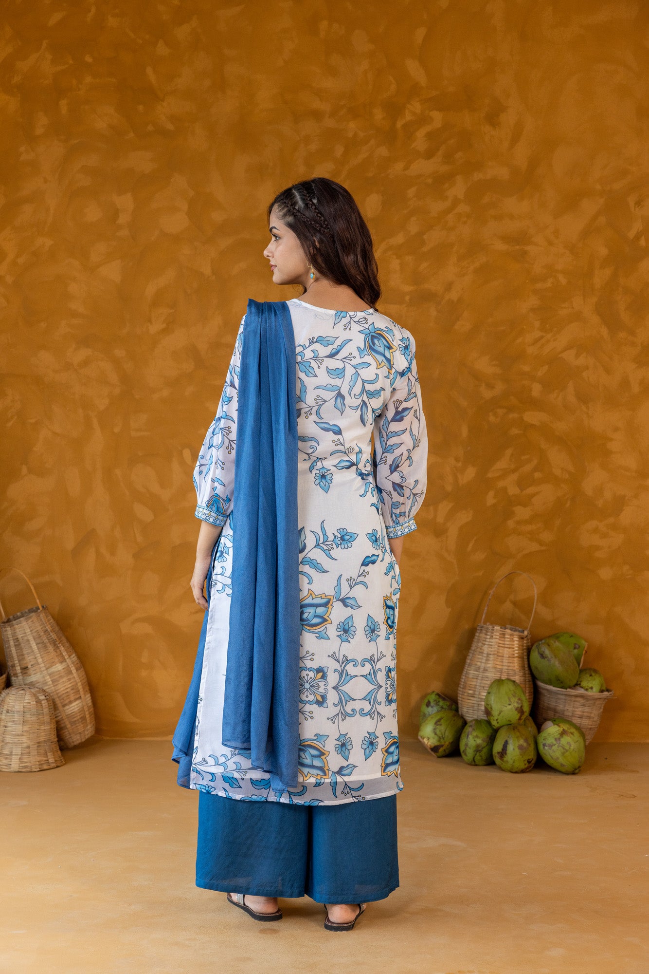 Azure Viscose Kurta Set