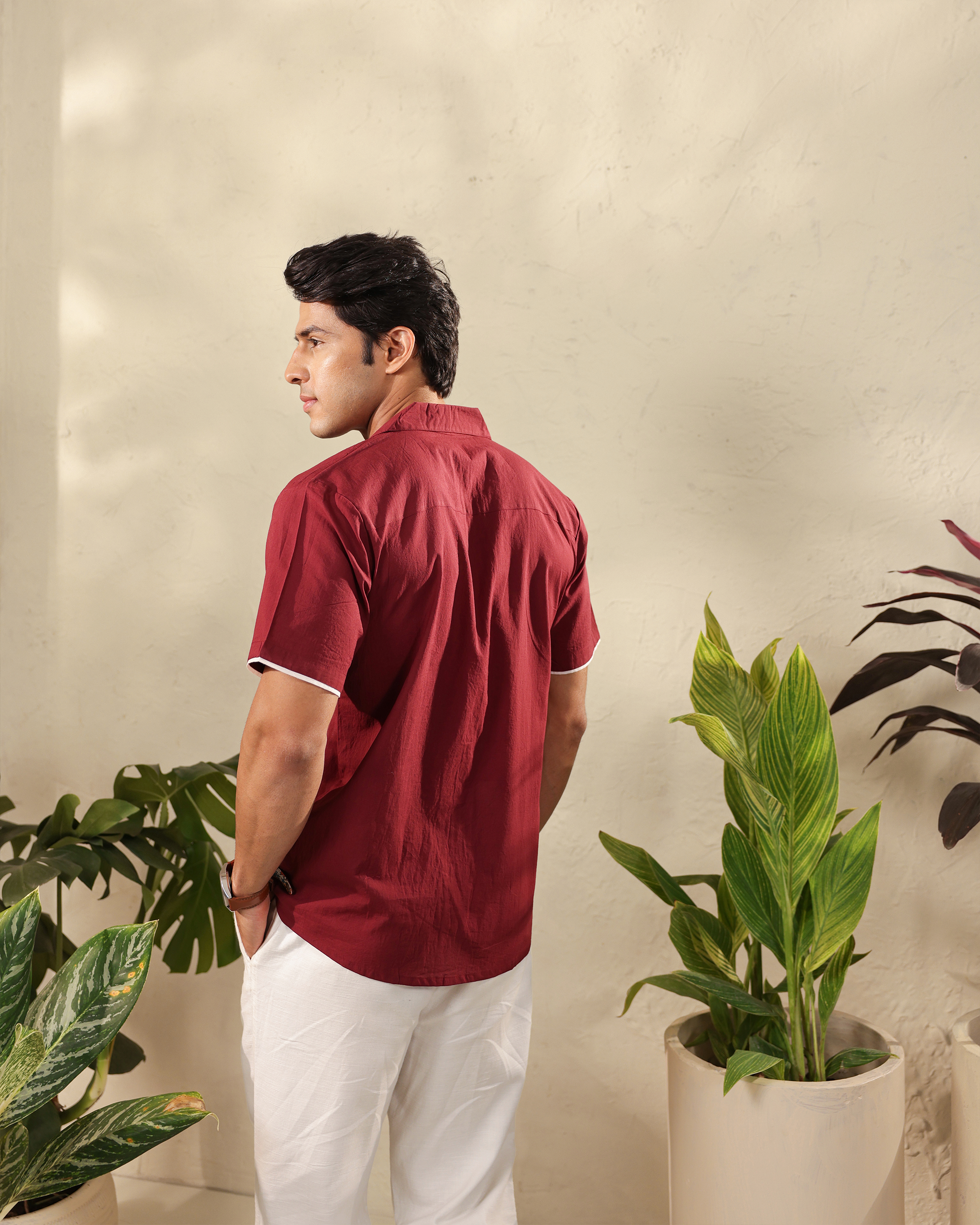 Wine Edge Minimal Shirt