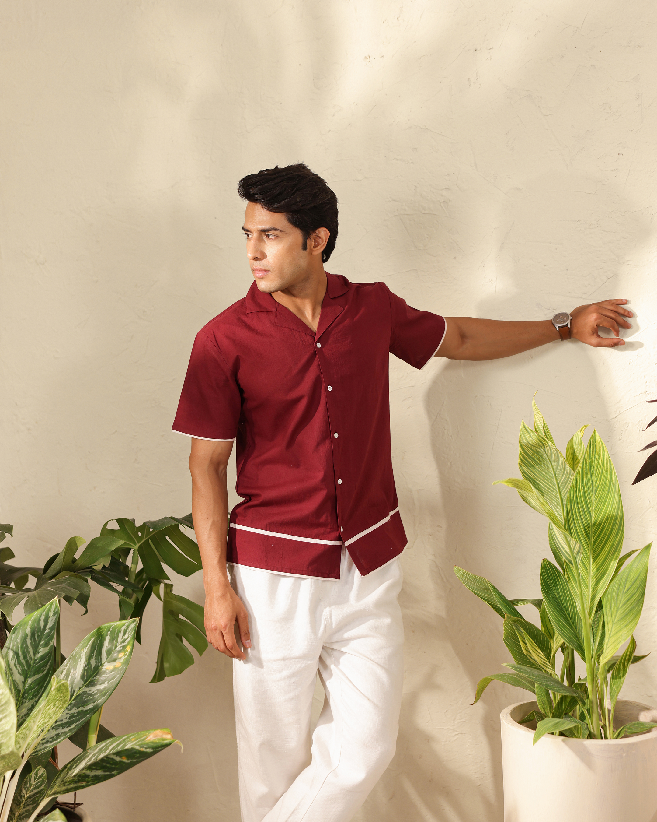 Wine Edge Minimal Shirt