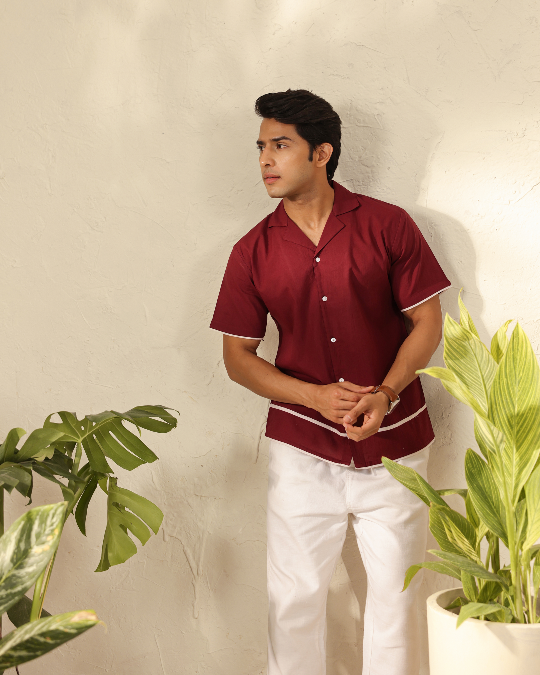 Wine Edge Minimal Shirt