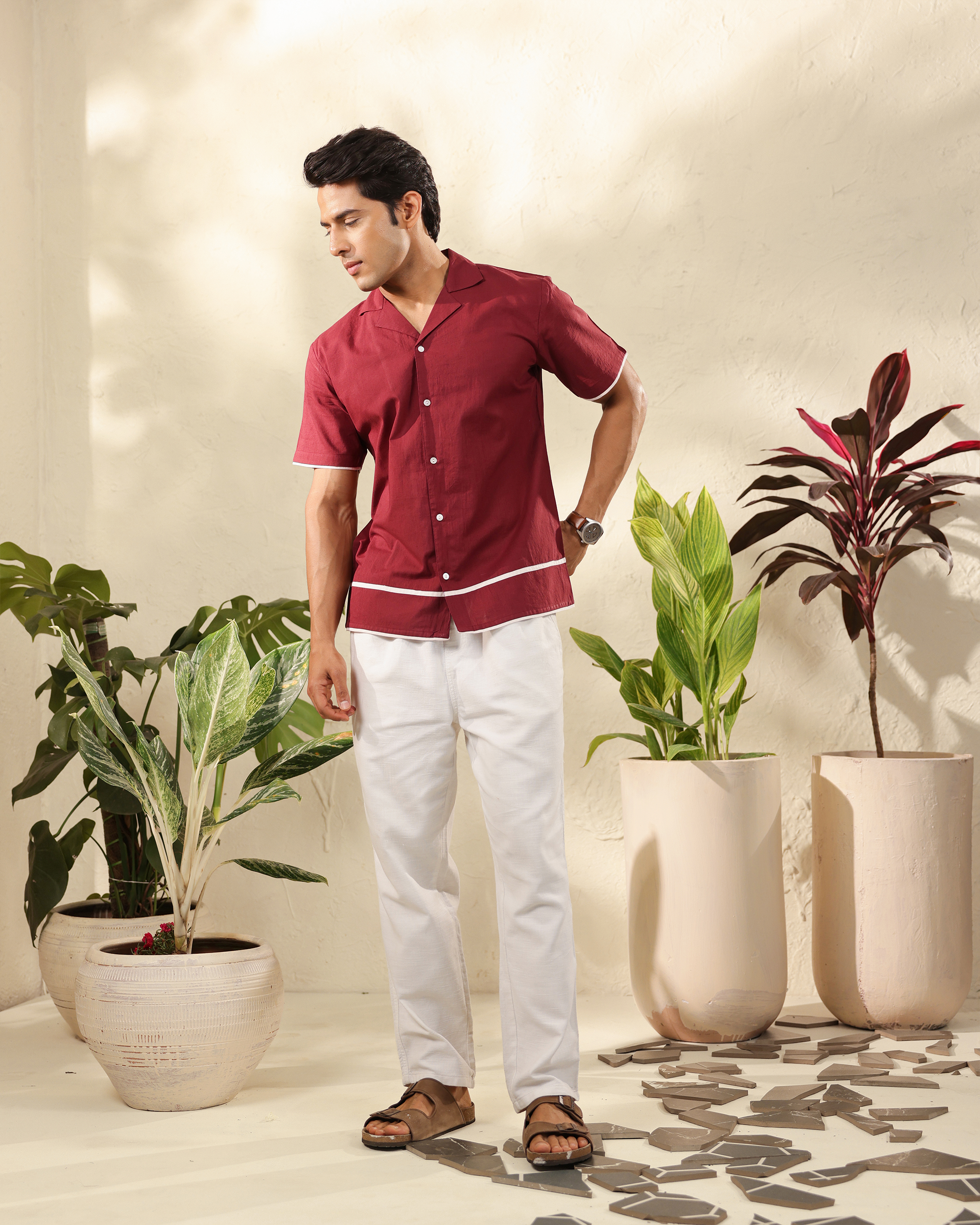 Wine Edge Minimal Shirt