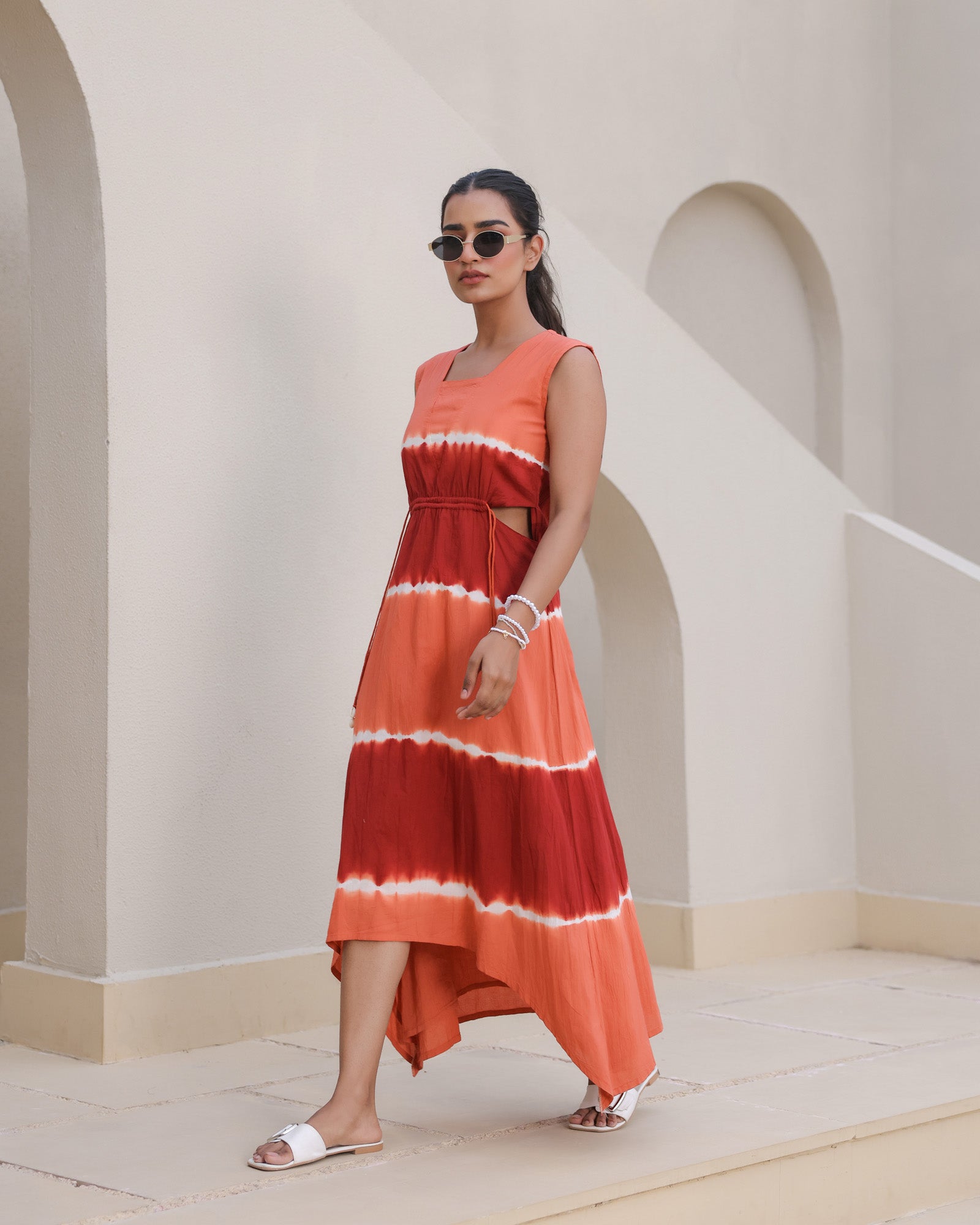 Amber Radiance Boho Dress