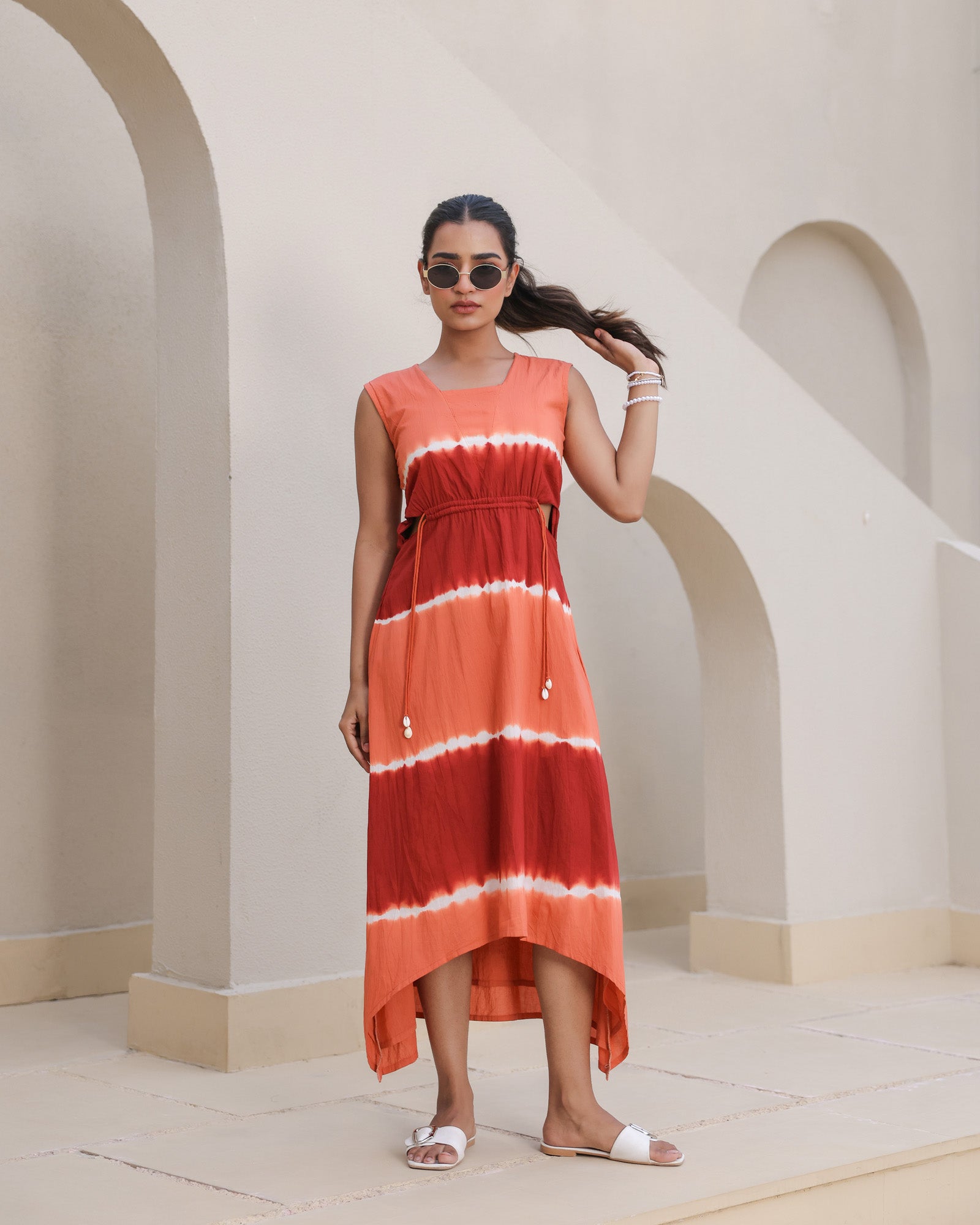 Amber Radiance Boho Dress