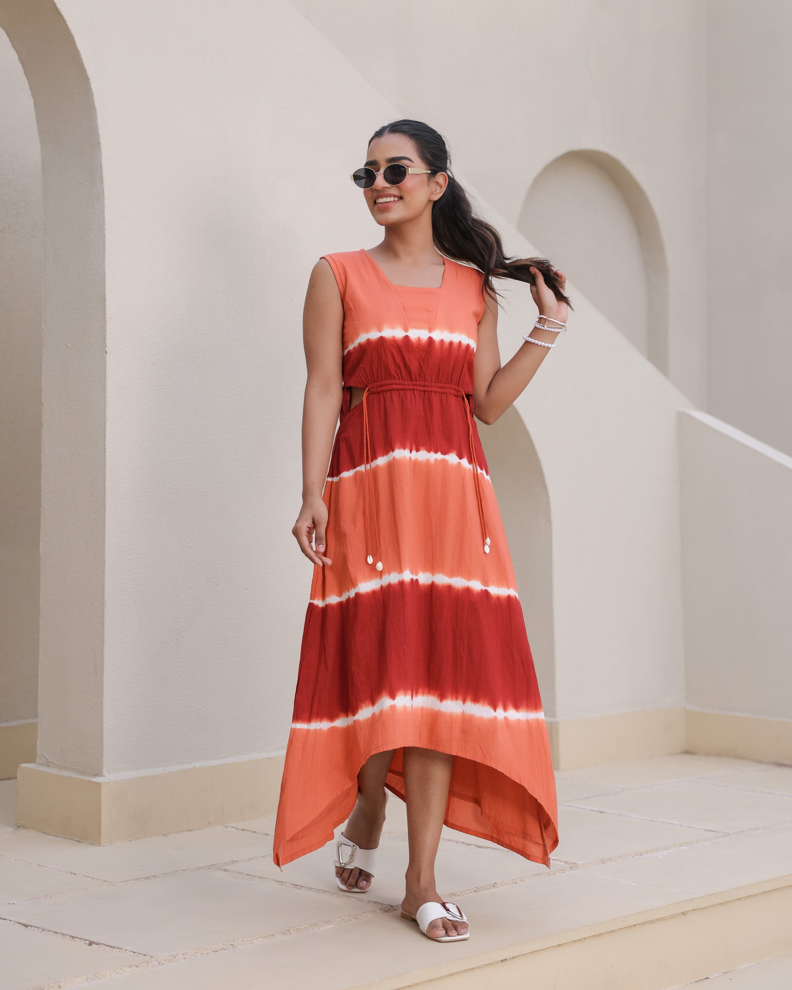 Amber Radiance Boho Dress