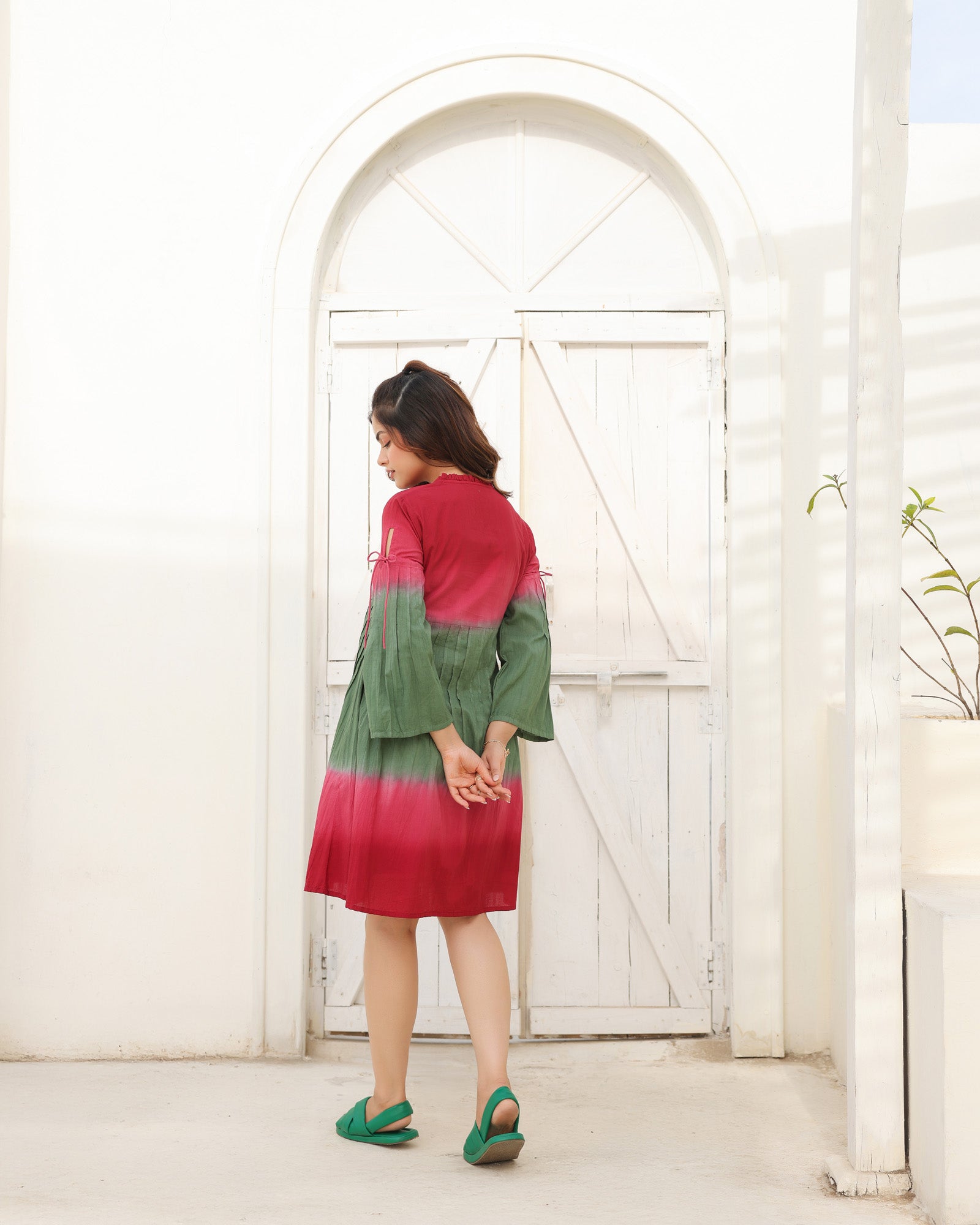 Watermelon Ombre Mini Dress