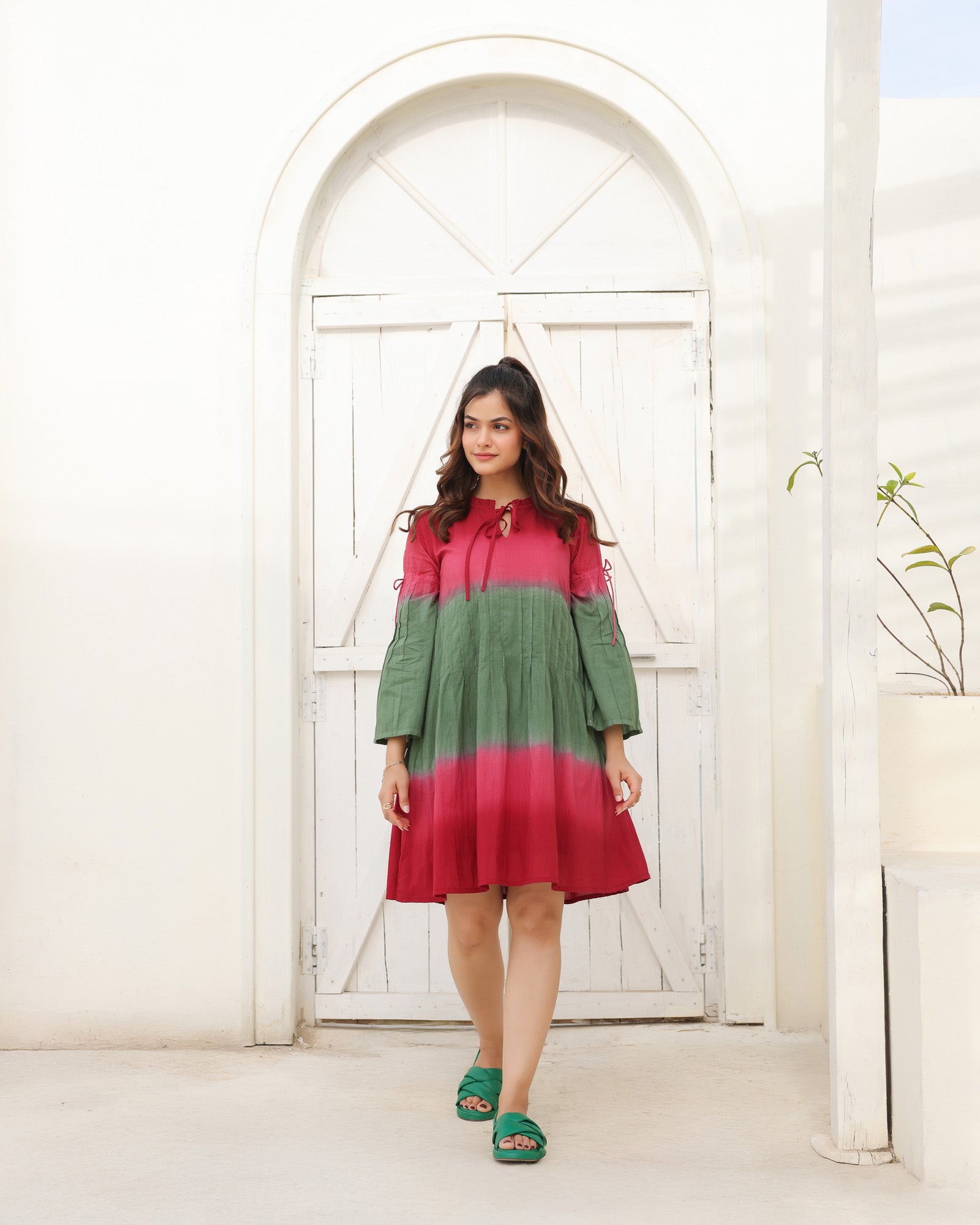 Watermelon Ombre Mini Dress