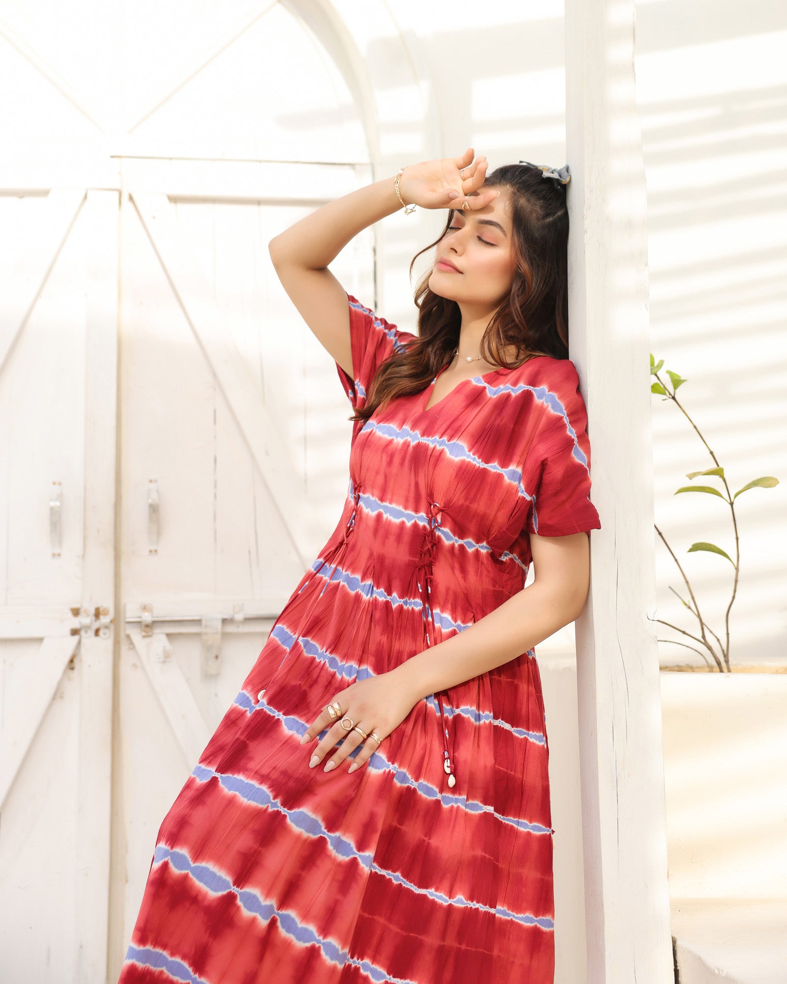 Scarlet Breeze Tie-Dye Maxi Dress