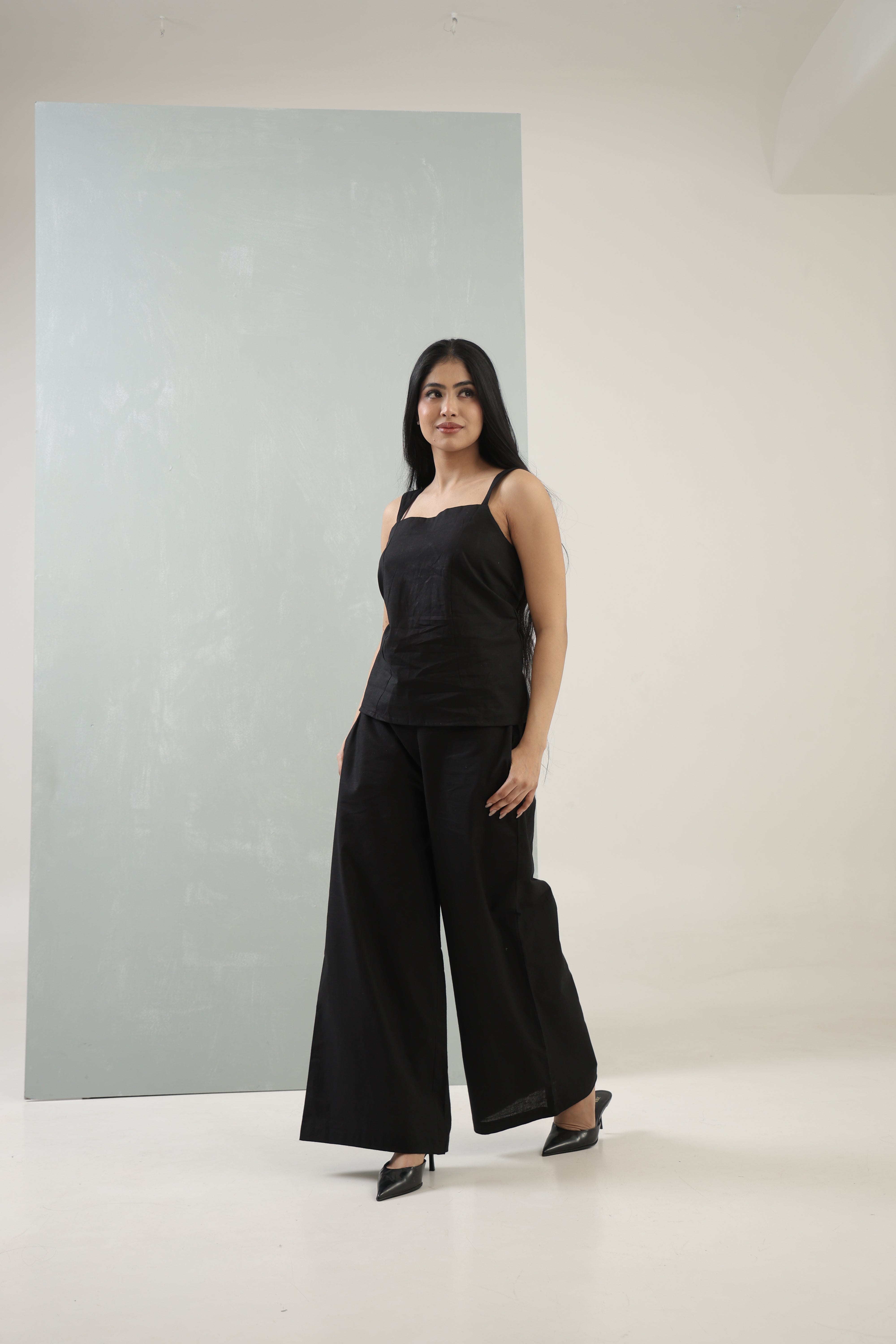 Women's Obsidian Black Elegance Co-Ord Set