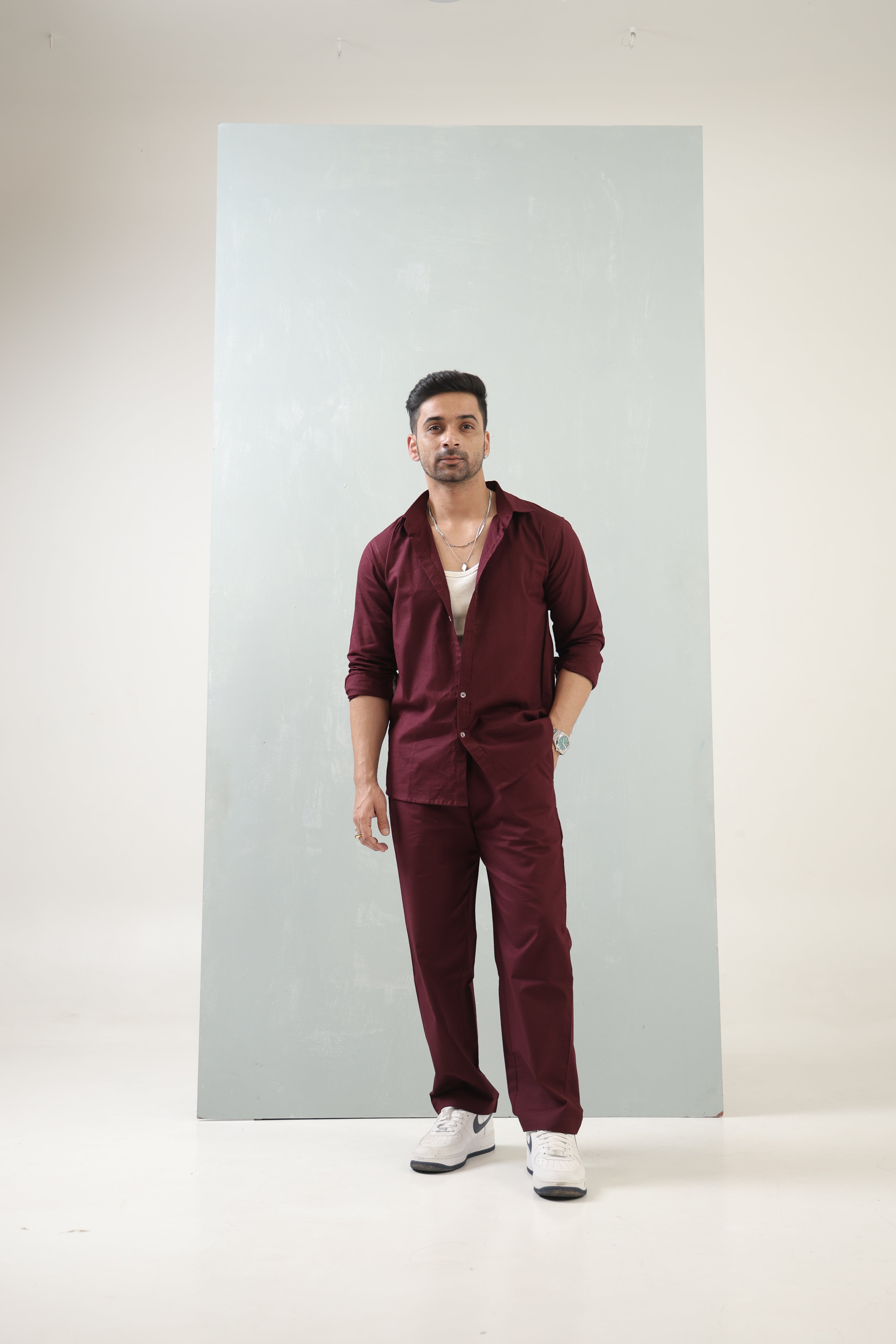 Mens Cherry Red Signature Co-Ord Set