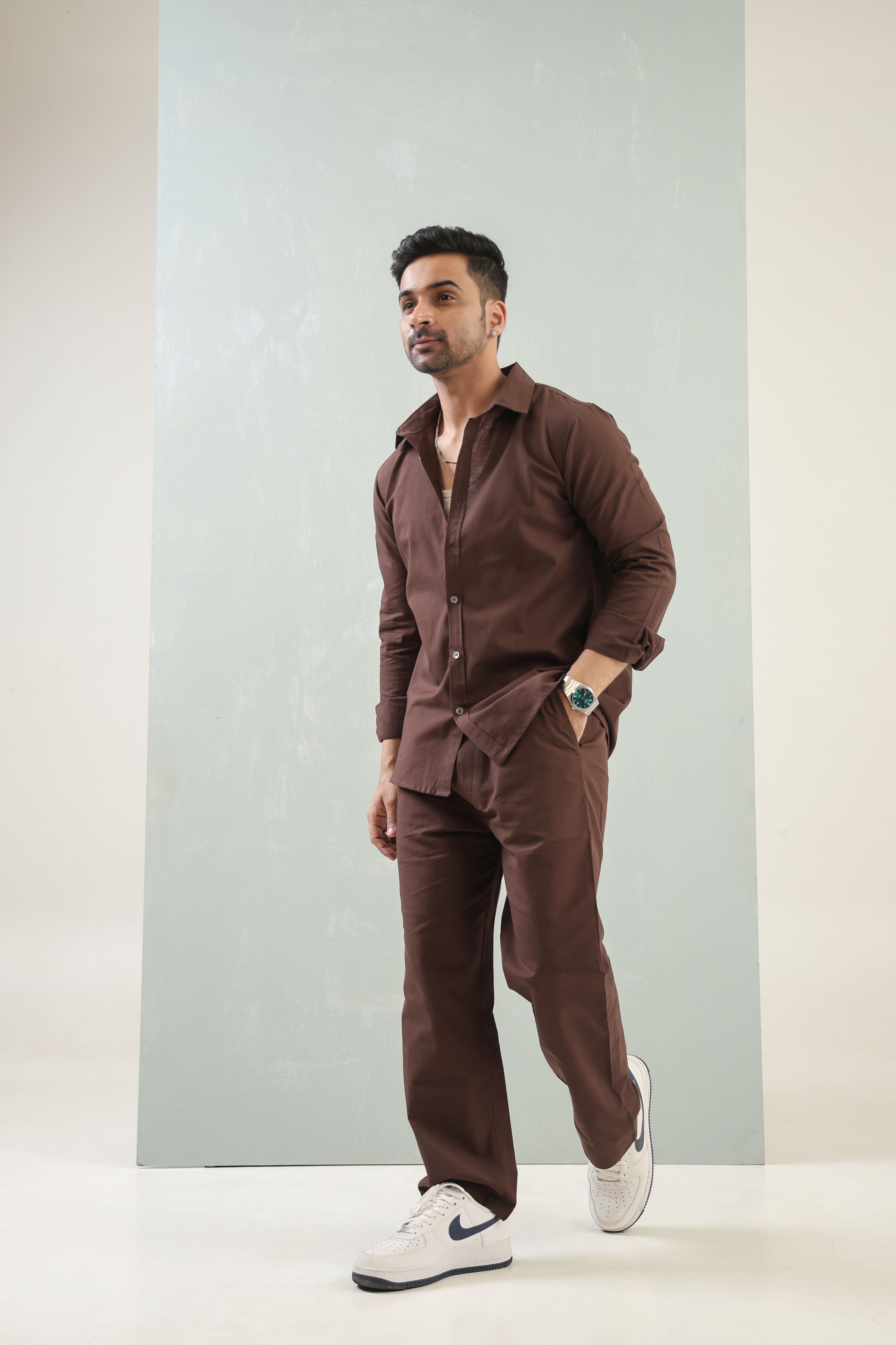 Mens Cocoa Dusk Signature Co-Ord Set