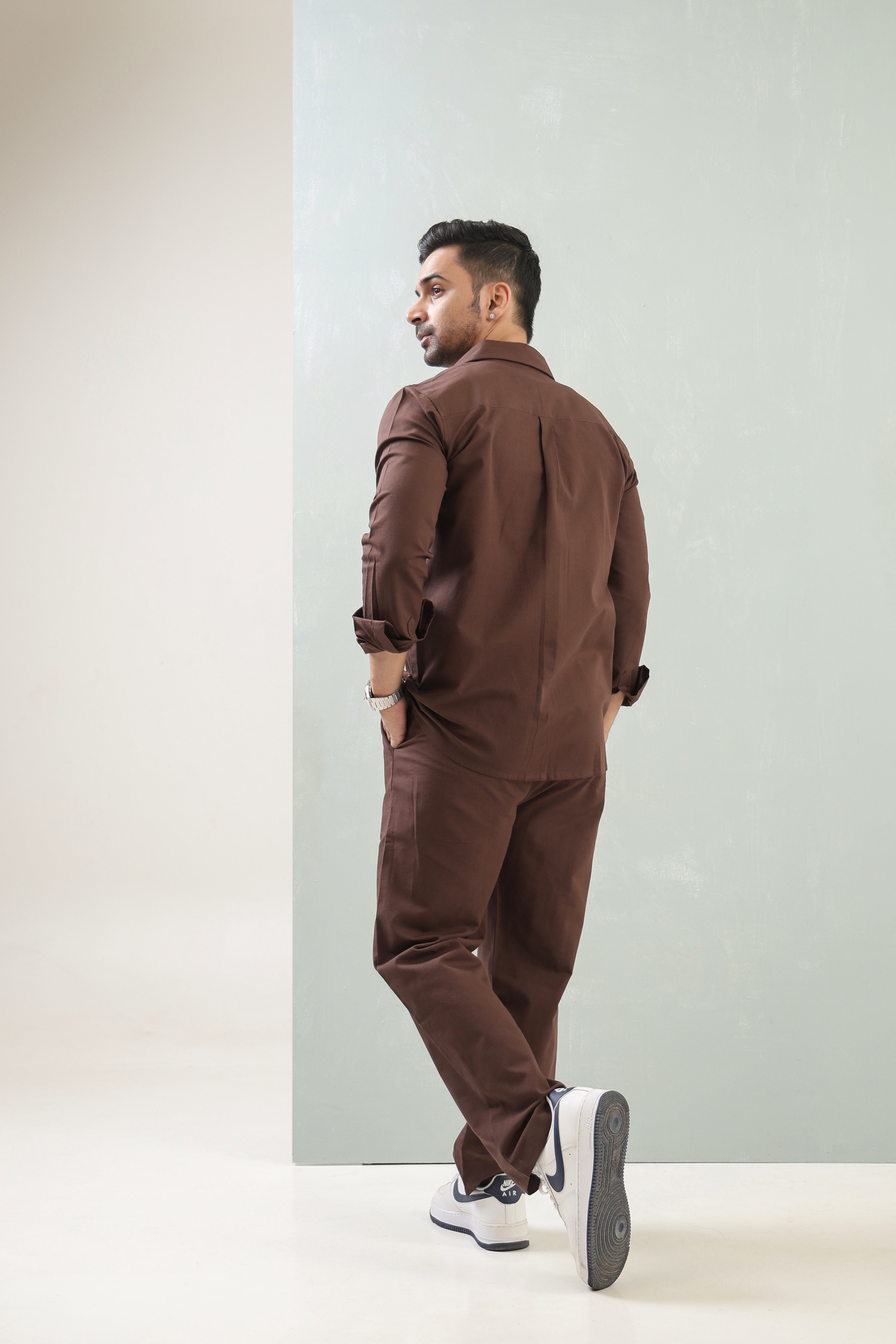 Mens Cocoa Dusk Signature Co-Ord Set