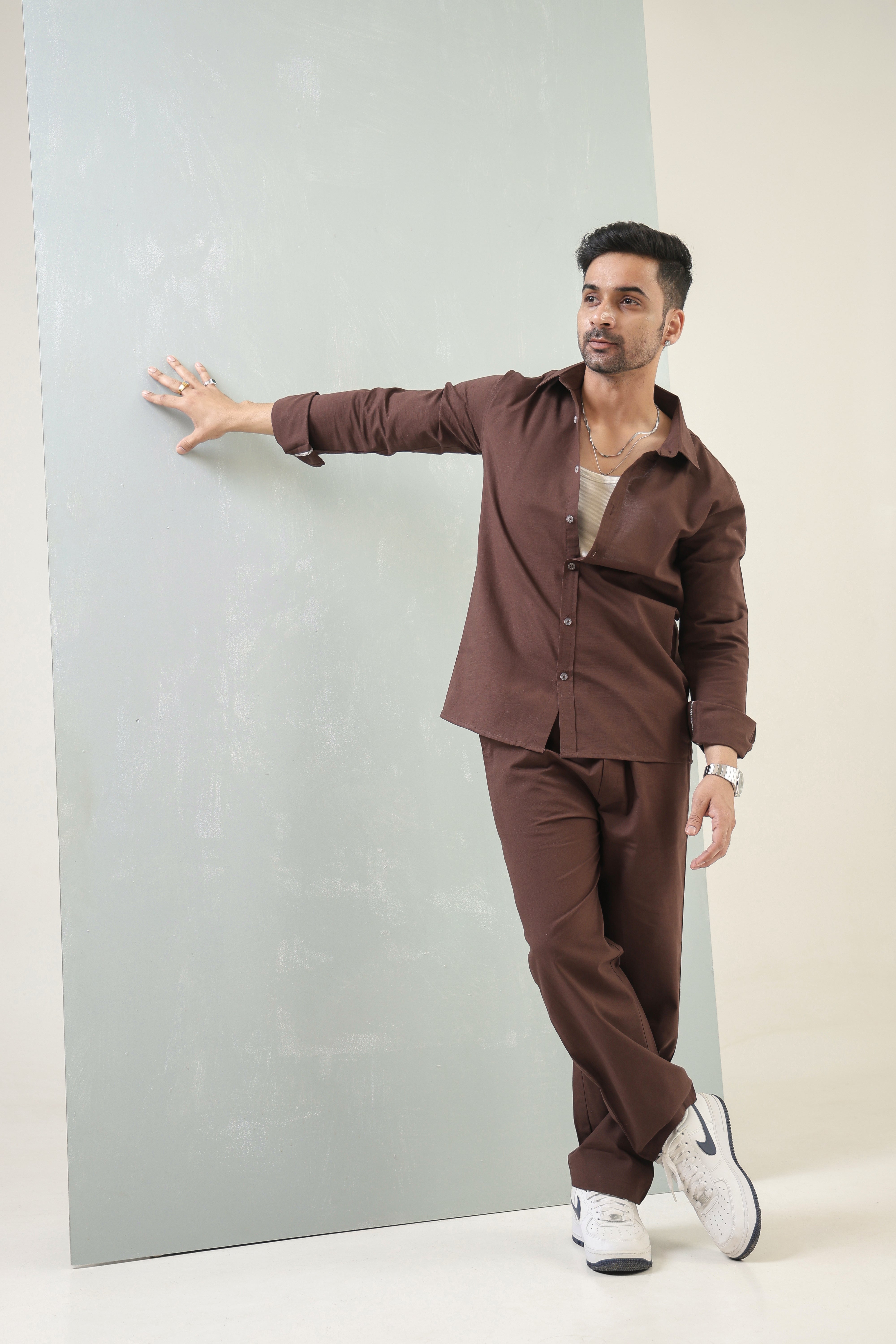 Mens Cocoa Dusk Signature Co-Ord Set