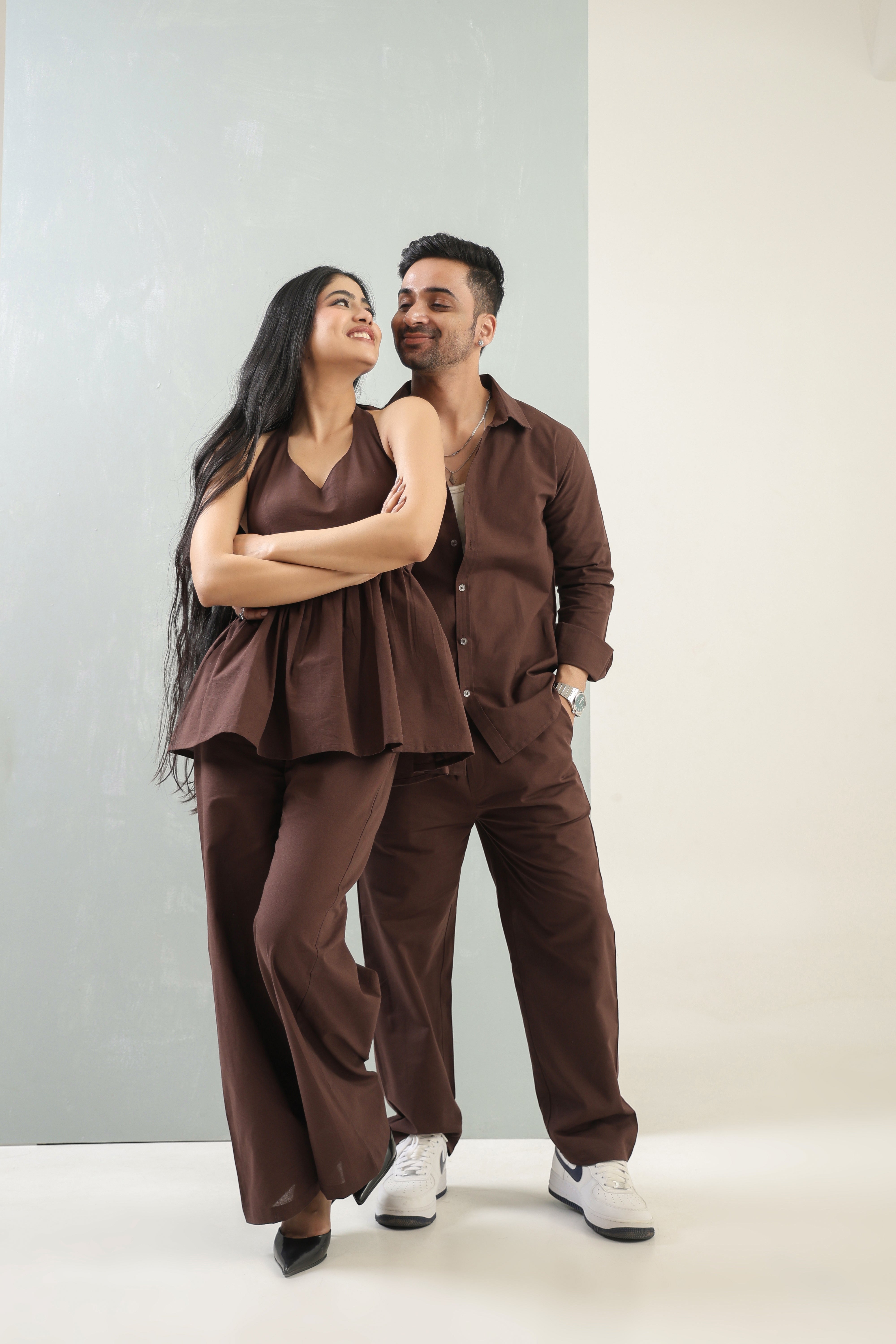 Cocoa Bloom Halter Co-Ord Set