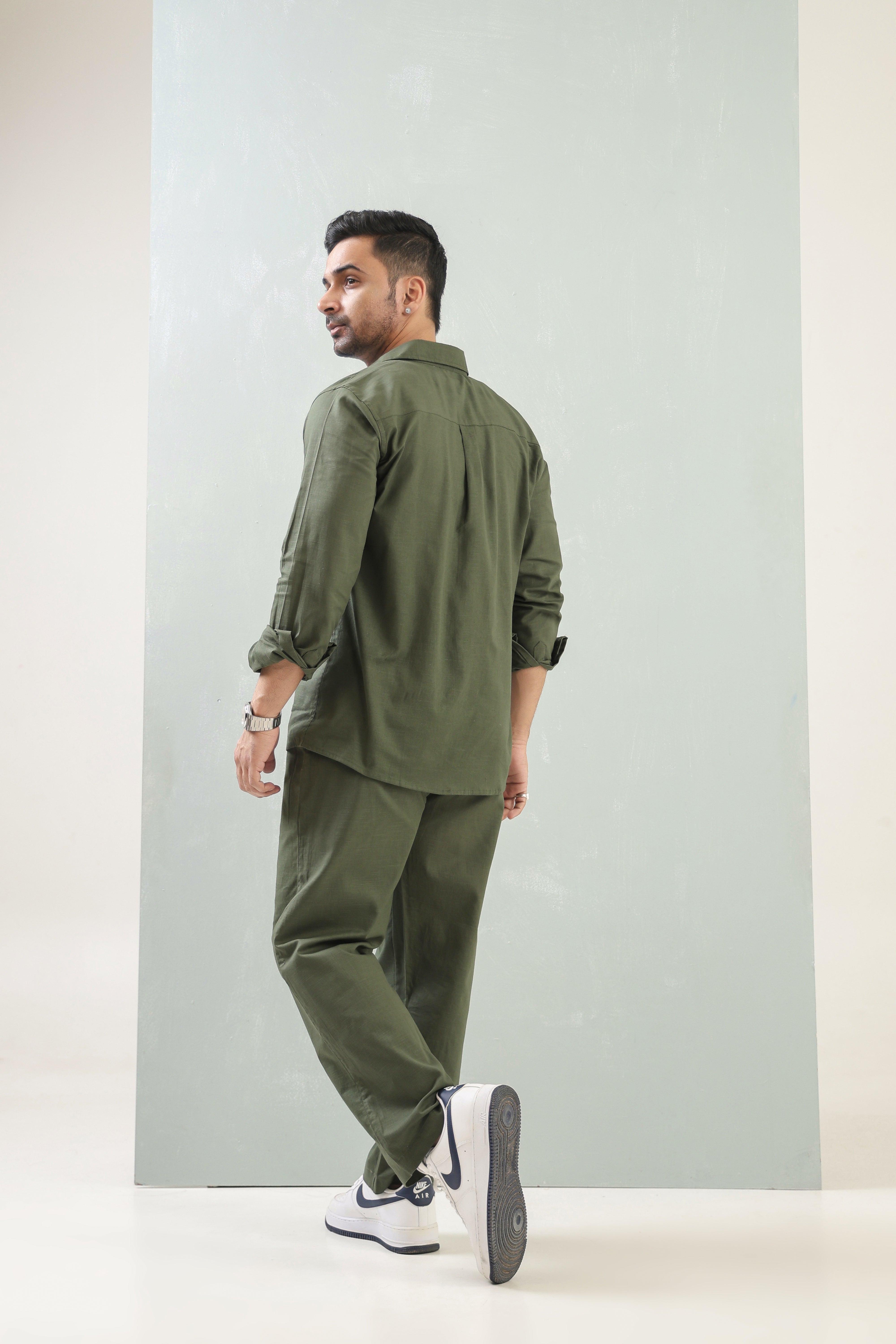Mens Olive Green Signature Co-Ord Set
