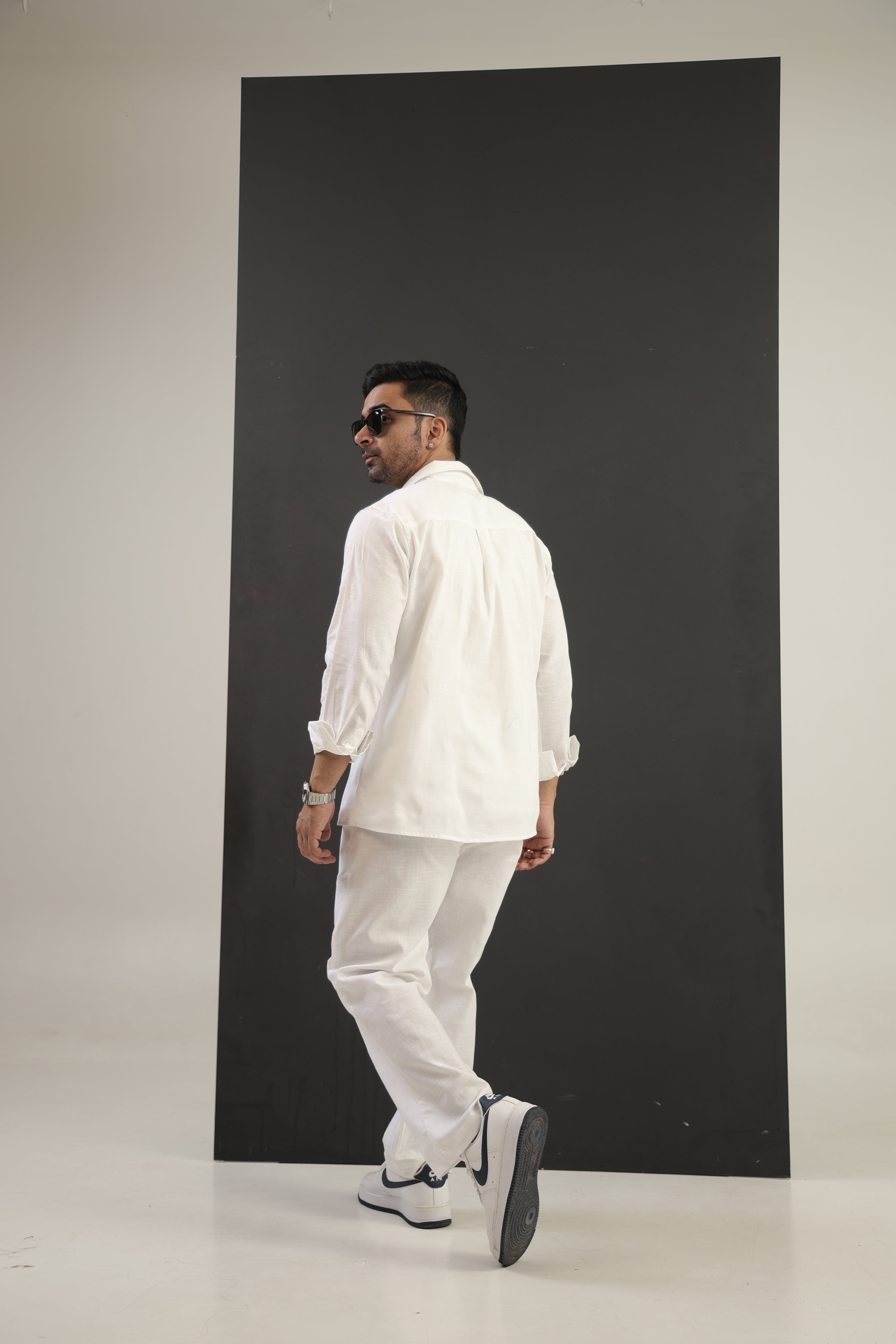 Men's Snow-white Signature Co-Ord Set