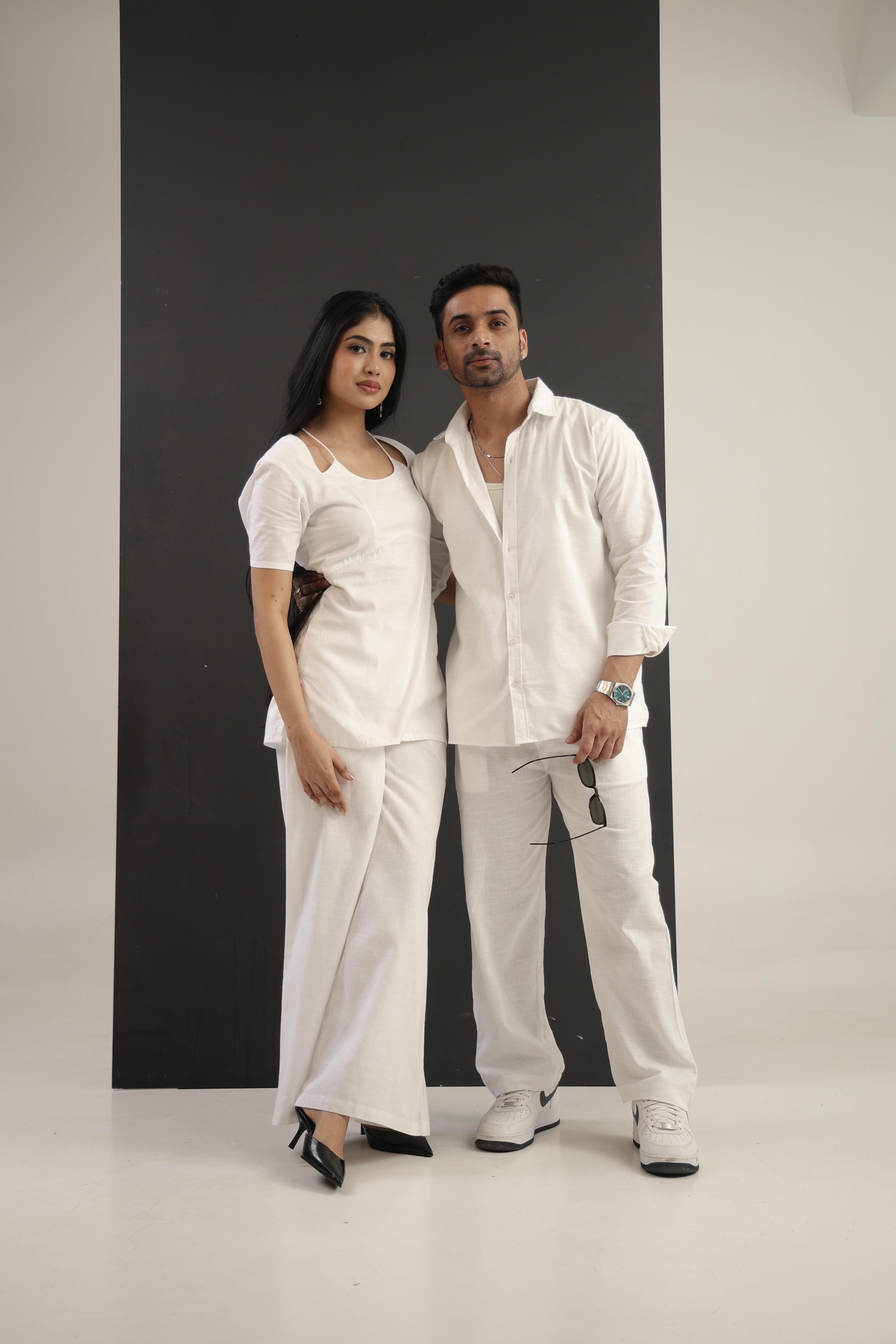 Men's Snow-white Signature Co-Ord Set