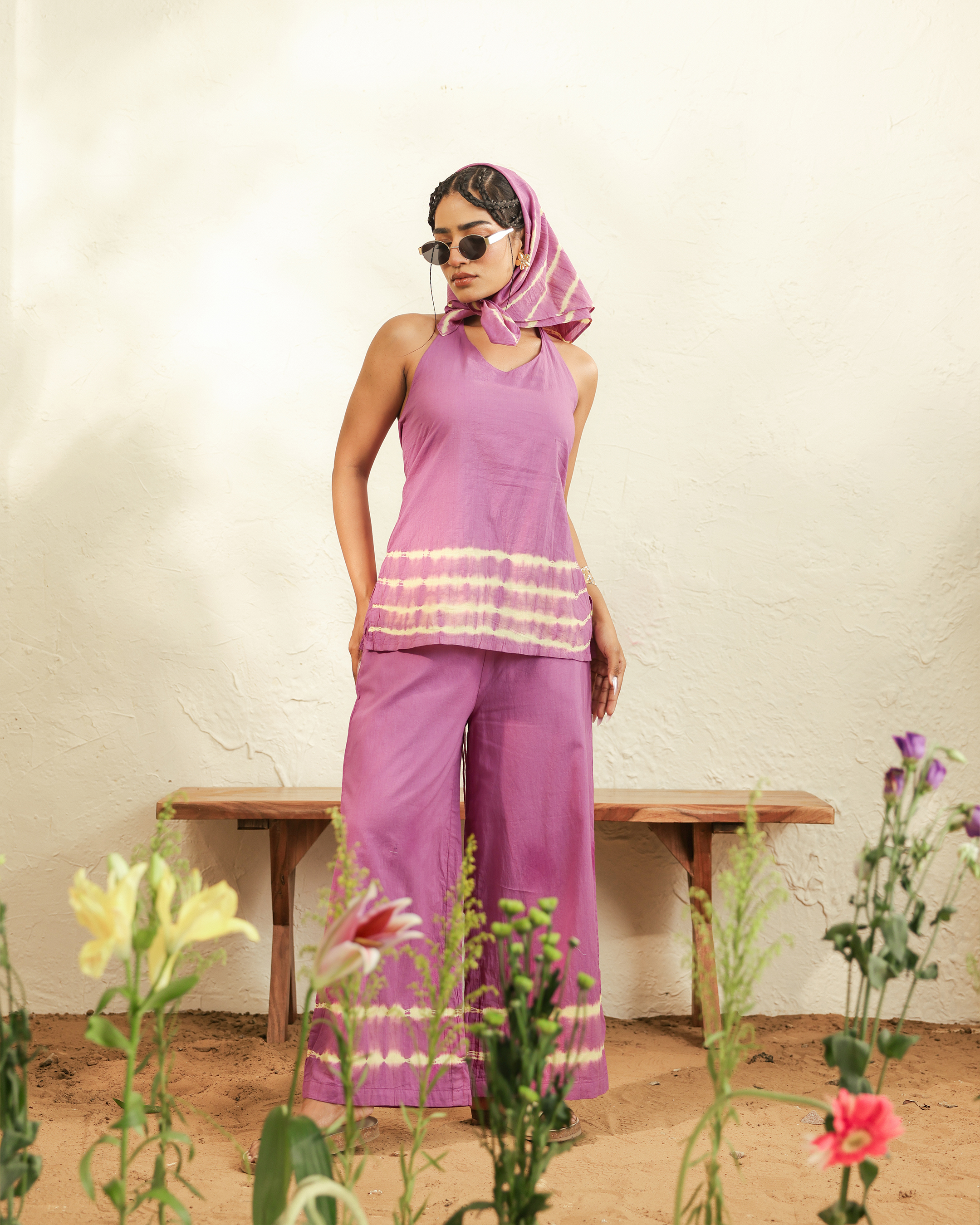 Casual Summer Co-Ord Set with Tie-Dye Detail