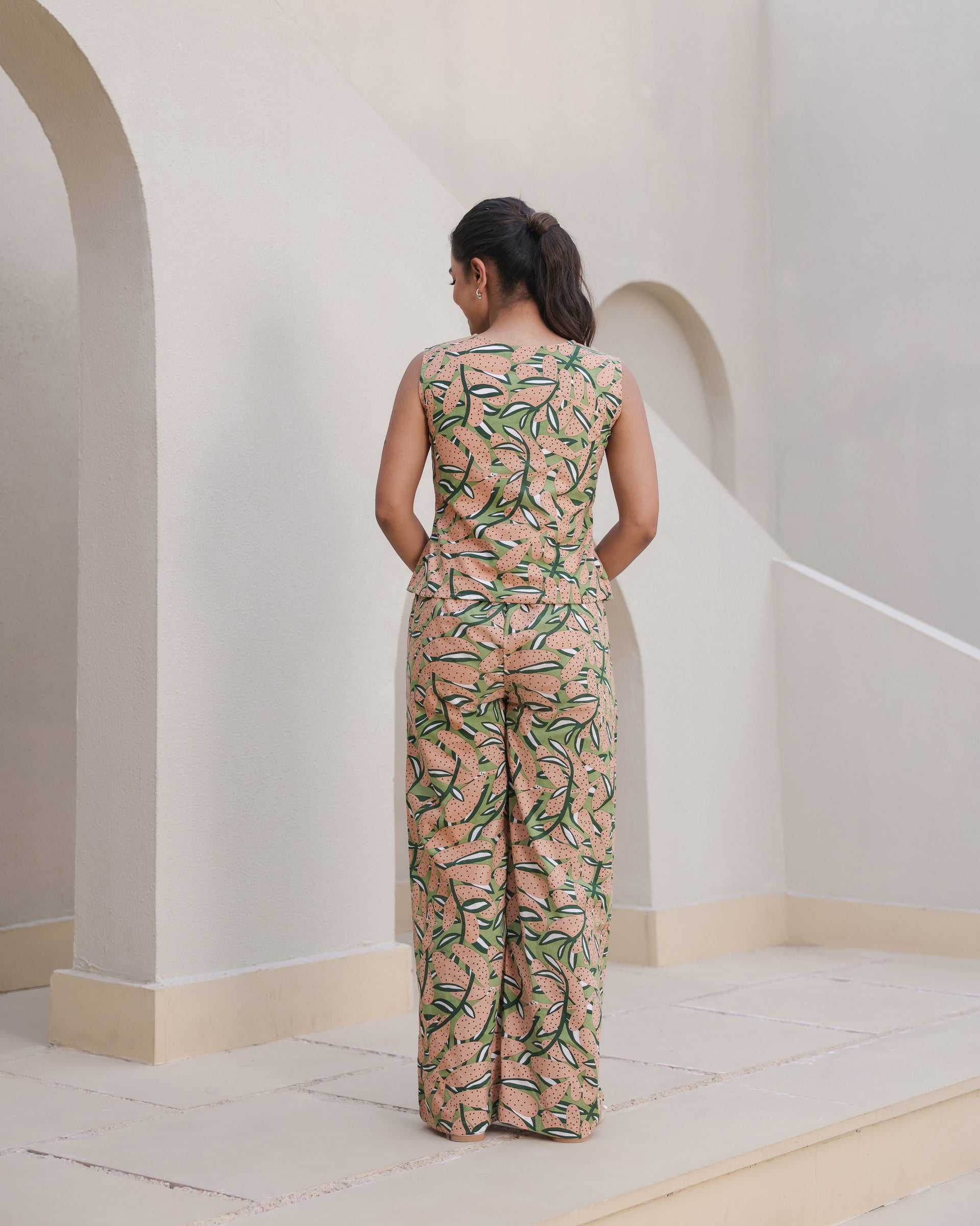 Peach Grove Sleeveless Co-Ord Set