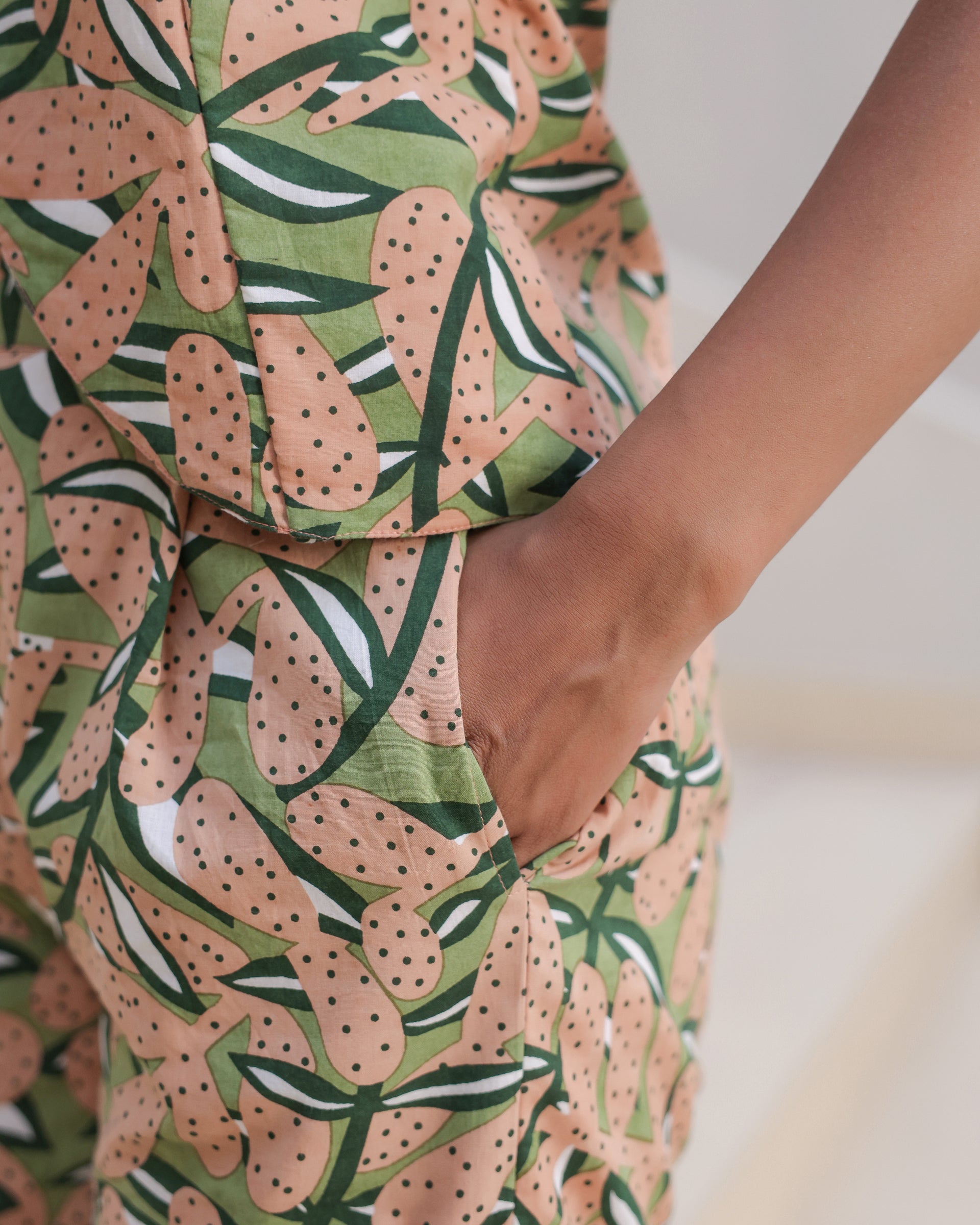Peach Grove Sleeveless Co-Ord Set