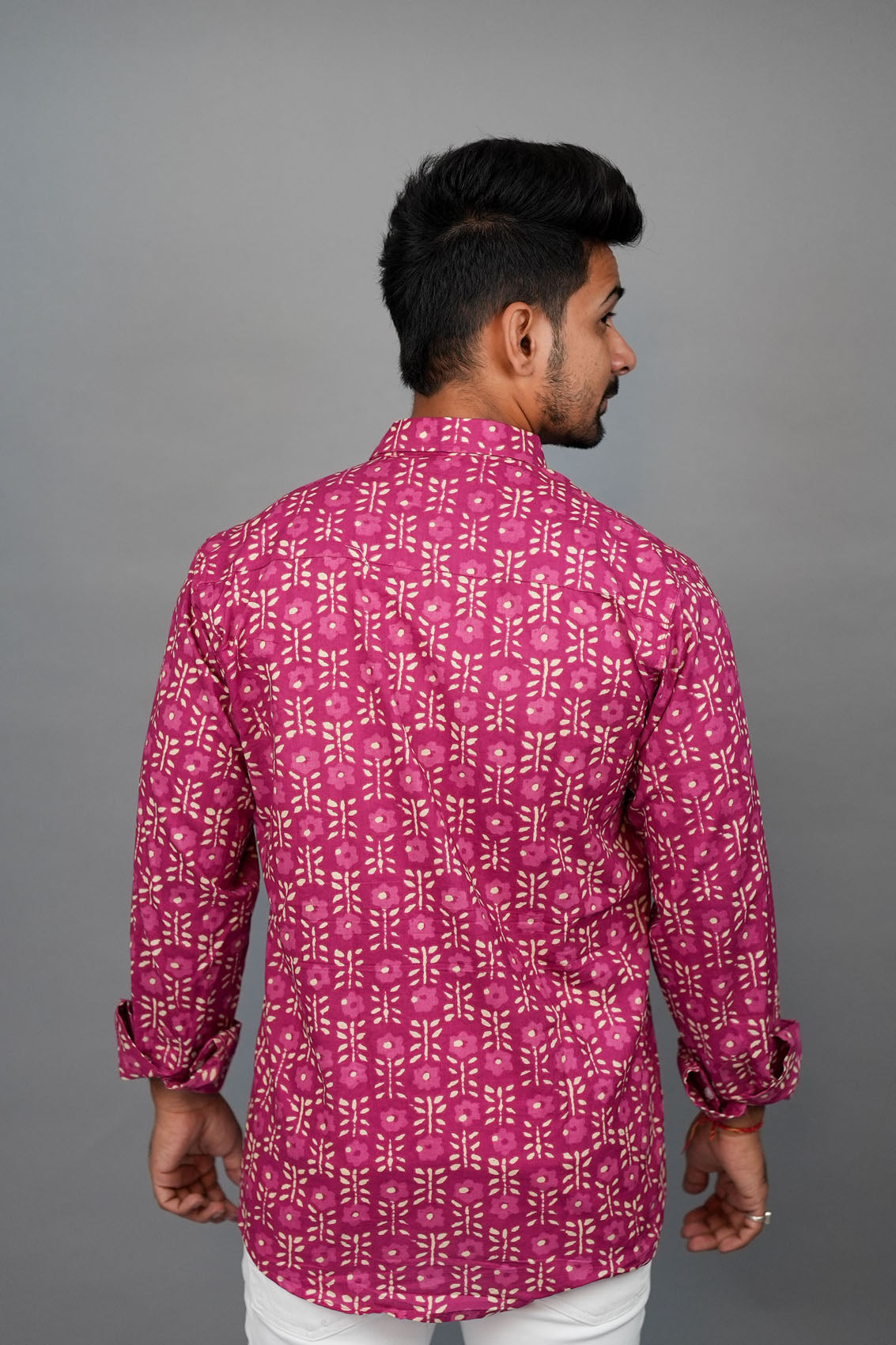 Hot Pink Cotton Shirt