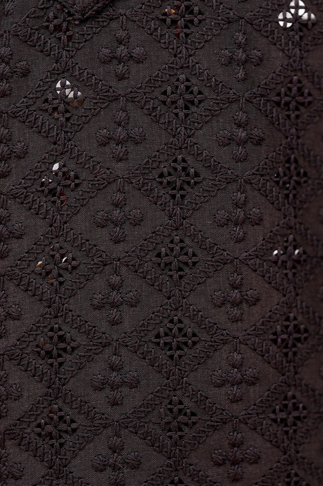 Black Embroidered Long Festive Kurta