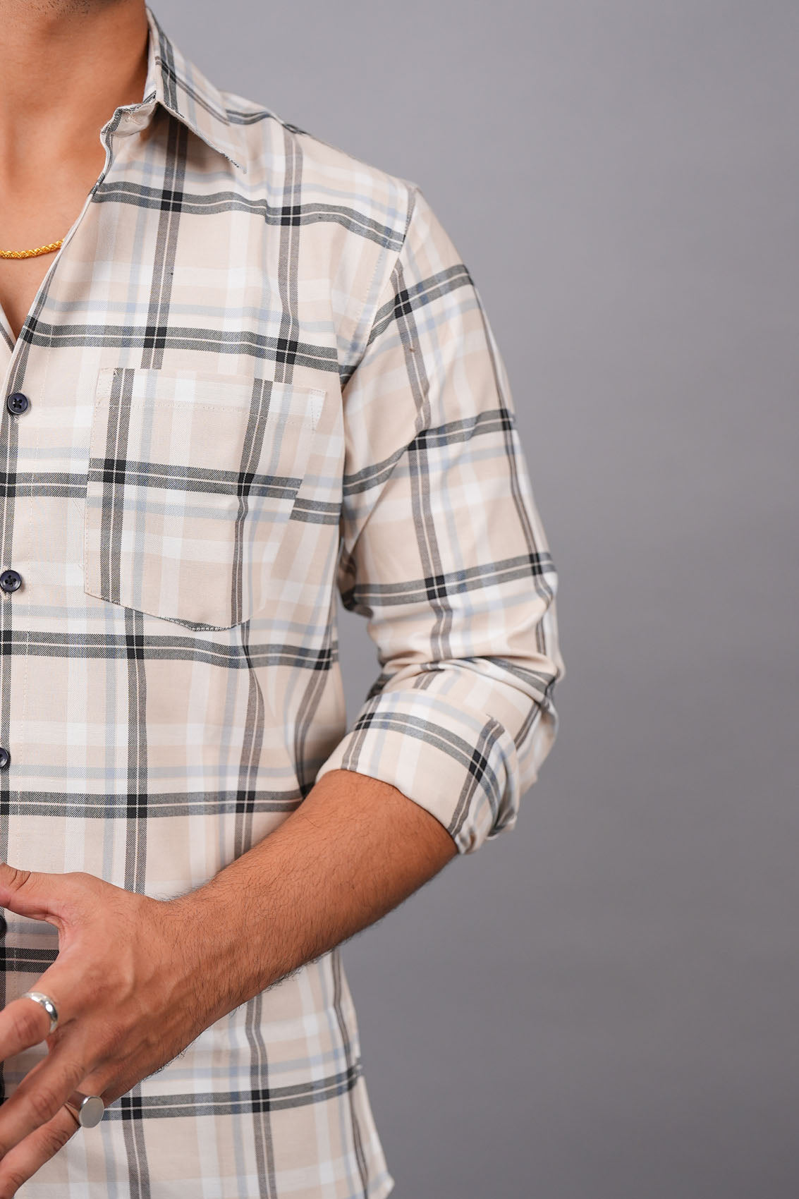 Casual Checks Cotton Shirt
