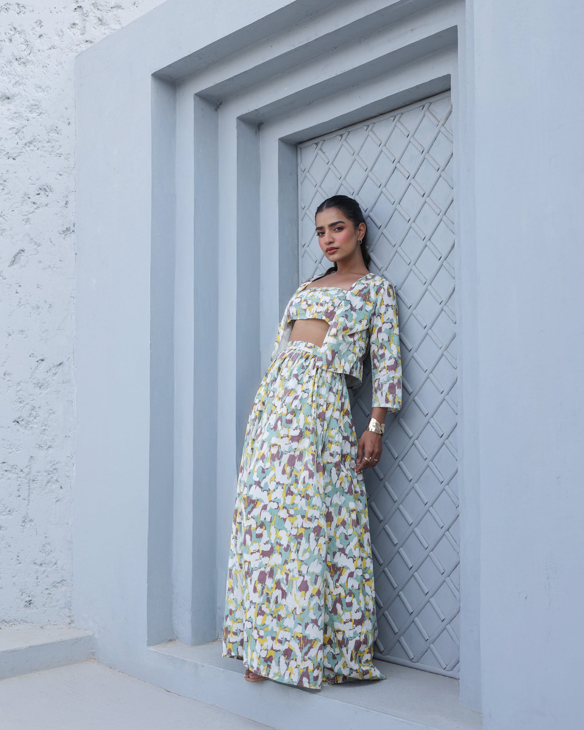 Urban Mirage Abstract 3-Piece Skirt Co-Ord Set