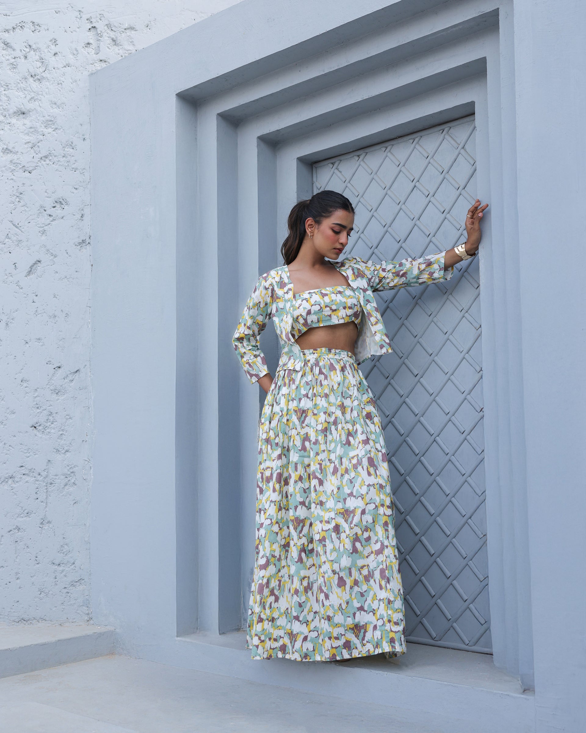 Urban Mirage Abstract 3-Piece Skirt Co-Ord Set