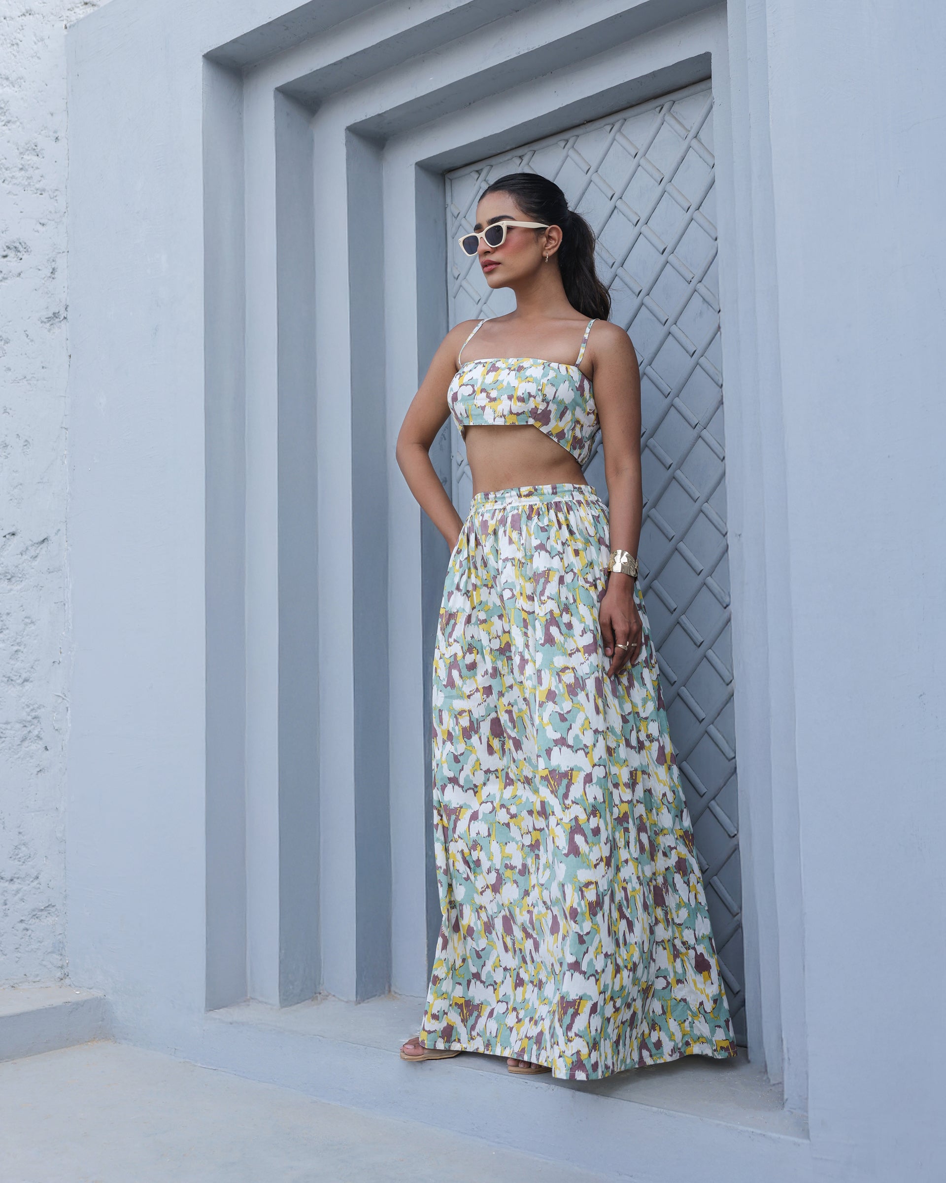 Urban Mirage Abstract 3-Piece Skirt Co-Ord Set