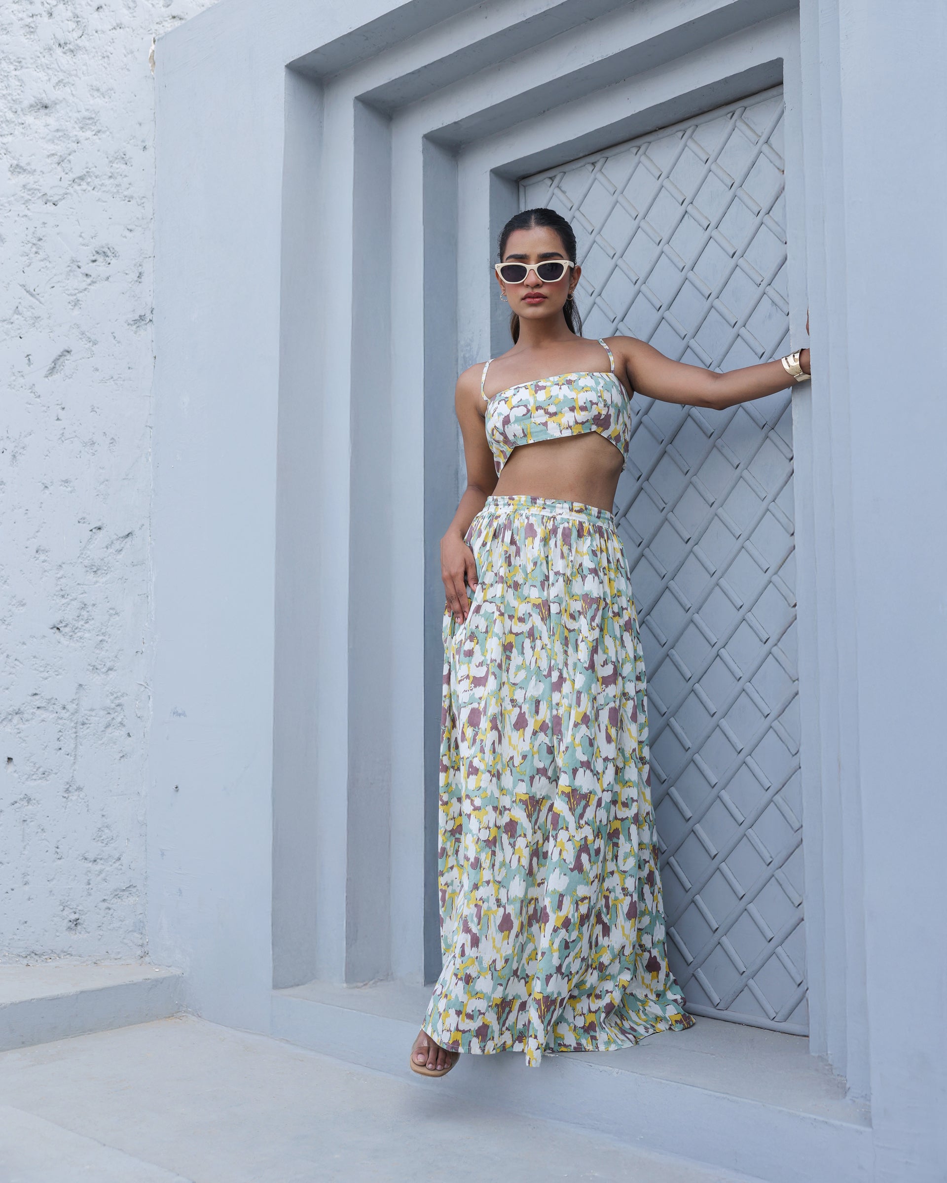 Urban Mirage Abstract 3-Piece Skirt Co-Ord Set