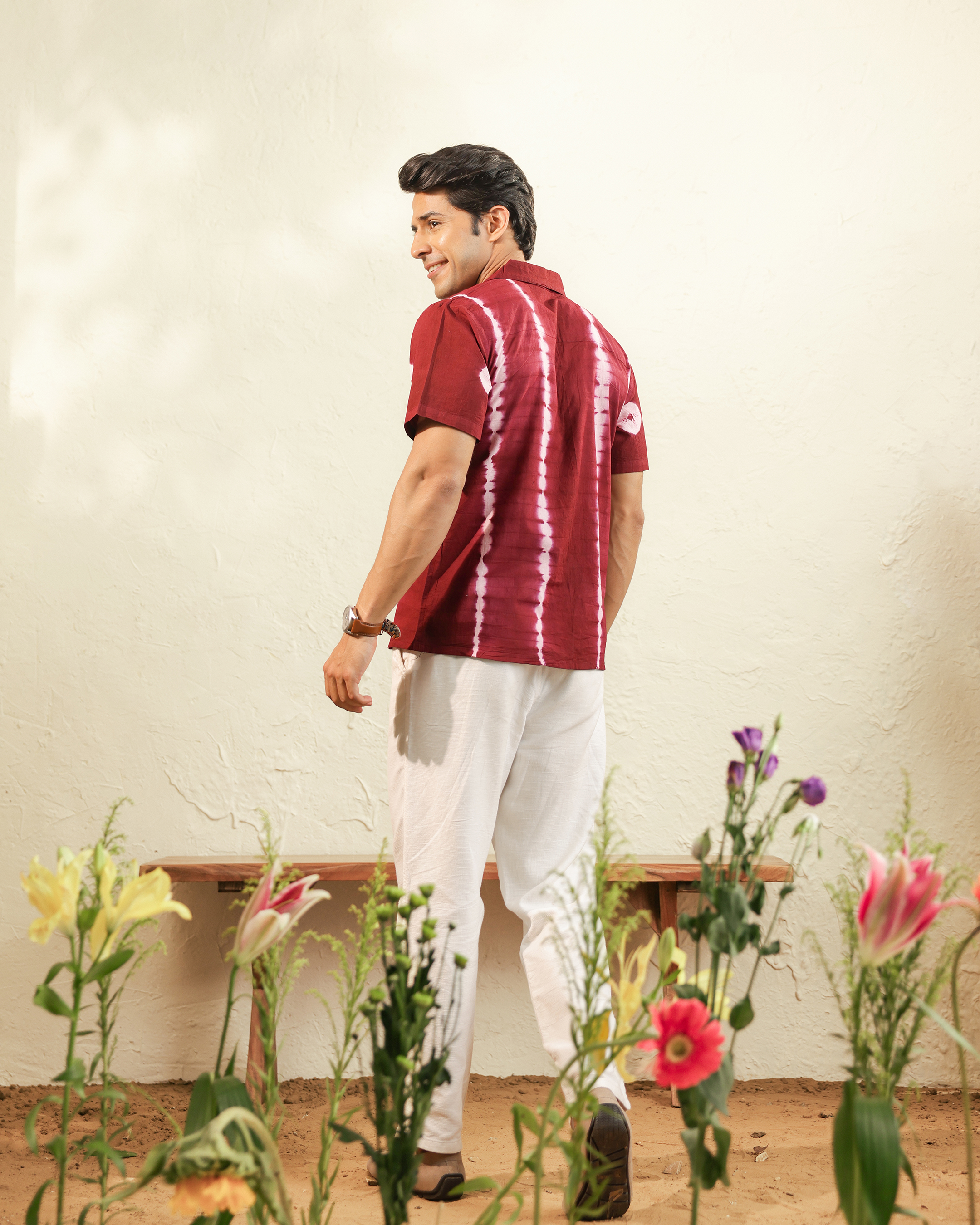 Crimson Drift Resort Shirt